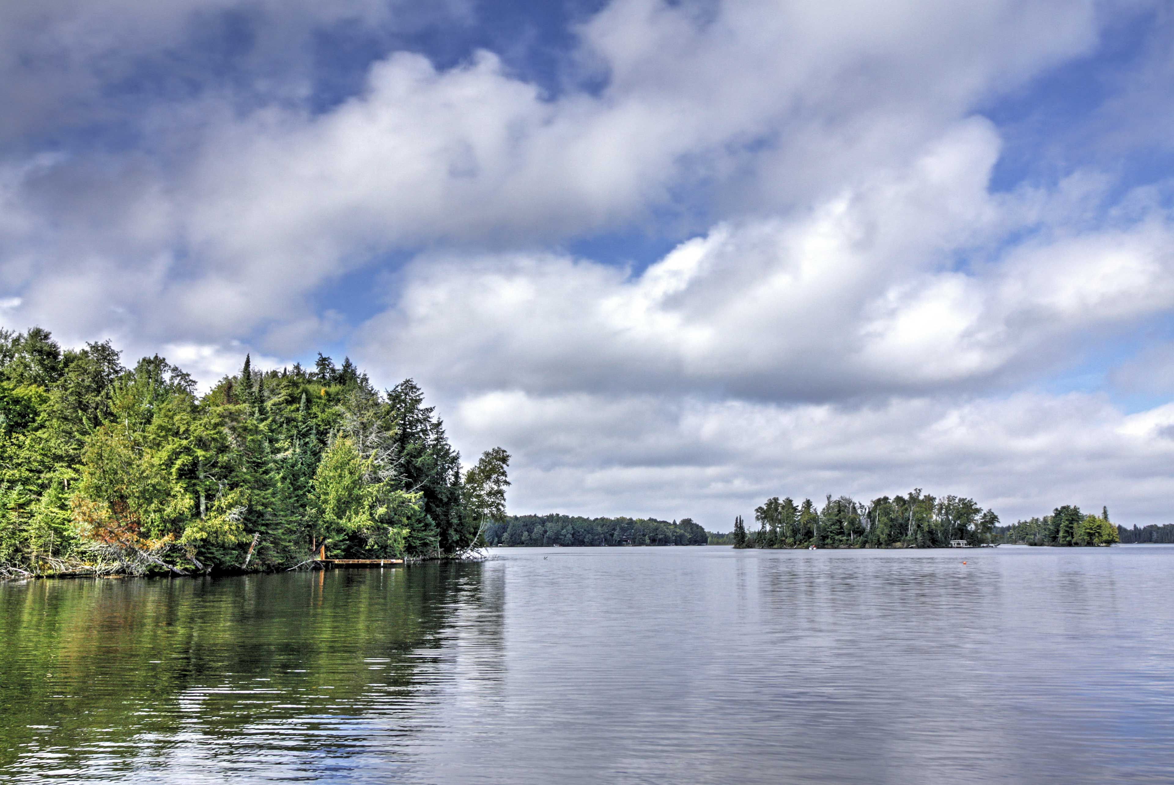 Enjoy fishing right off your private dock!