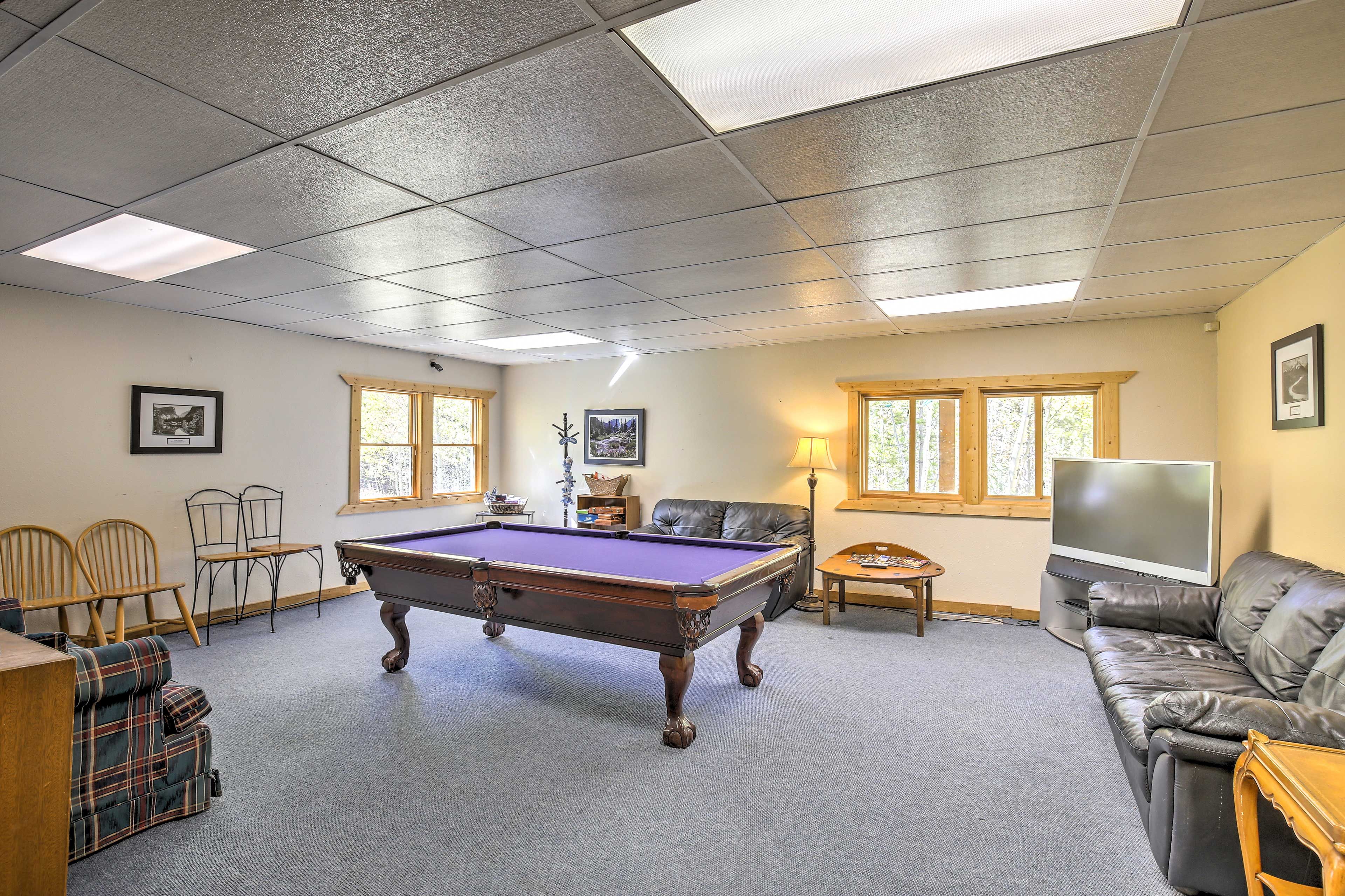 Practice your billiards in the clubhouse.