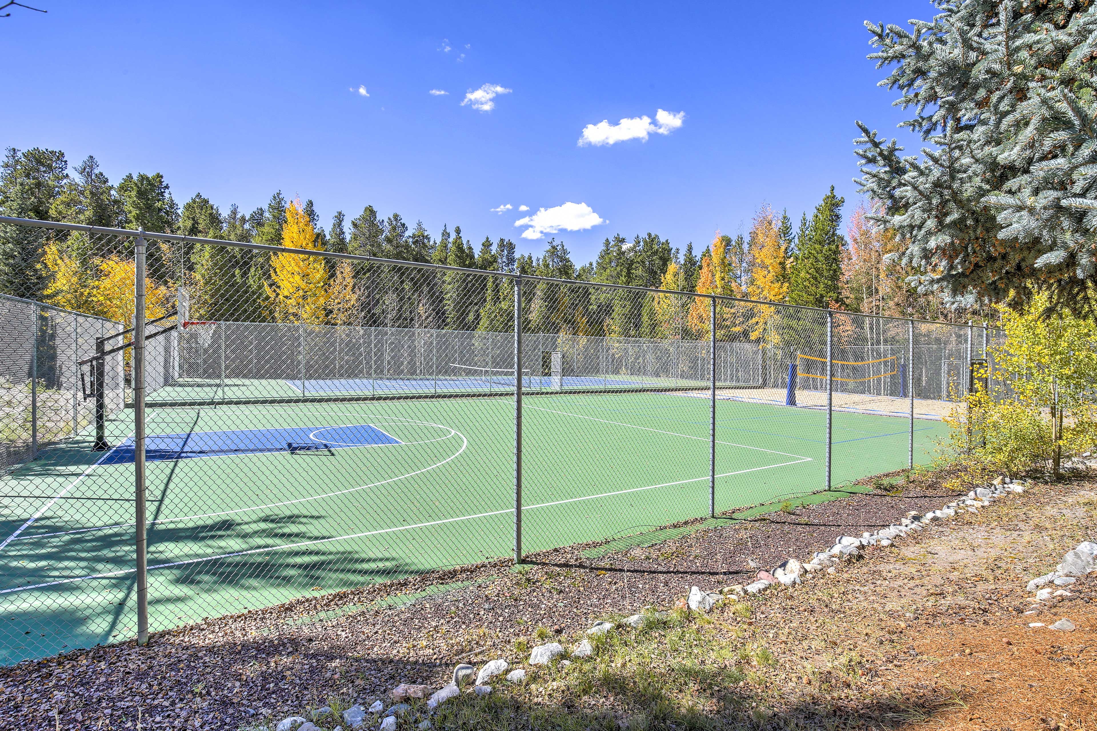 Play pick up basketball on the warm summer days.