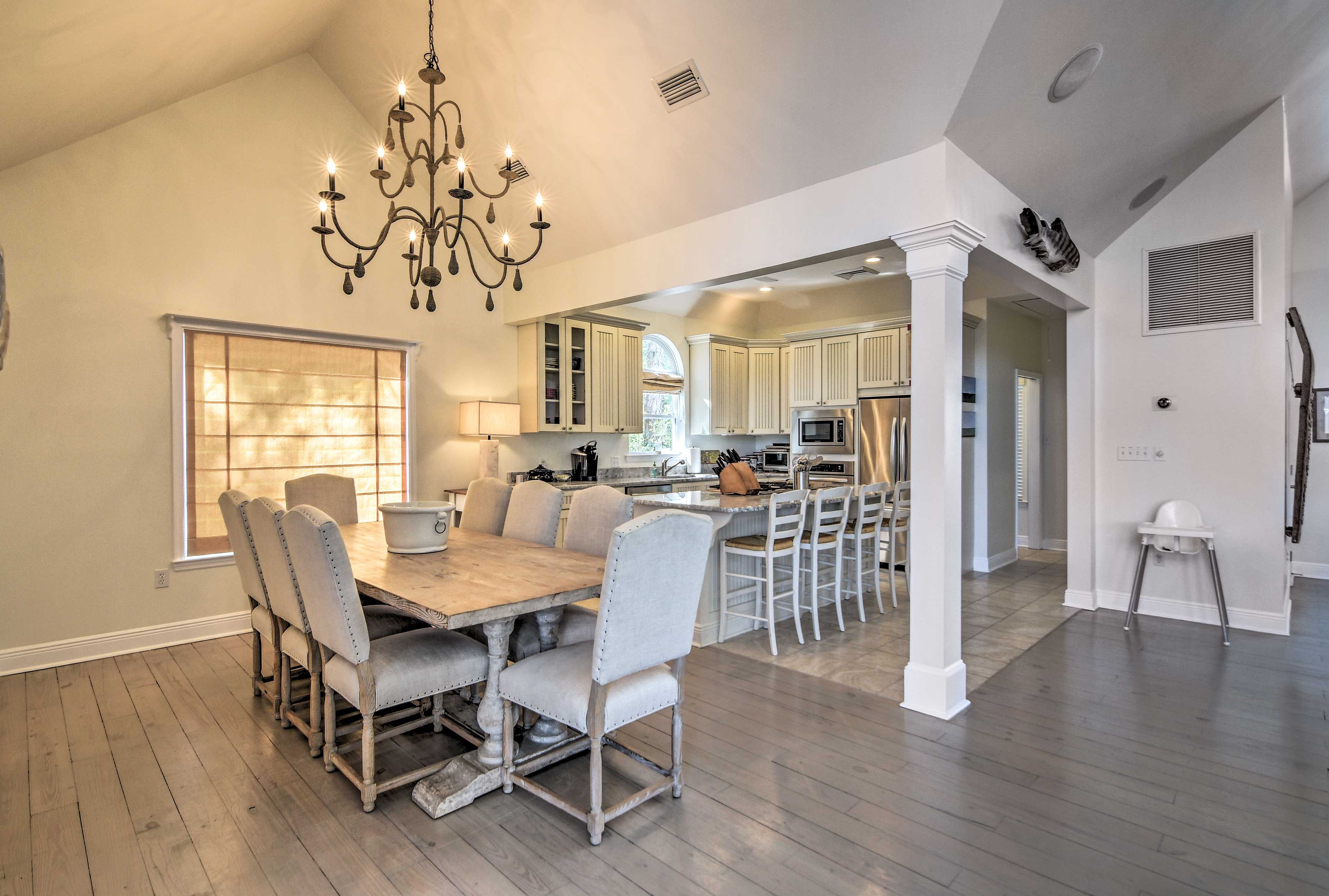 You'll feel right at home in the open living area.
