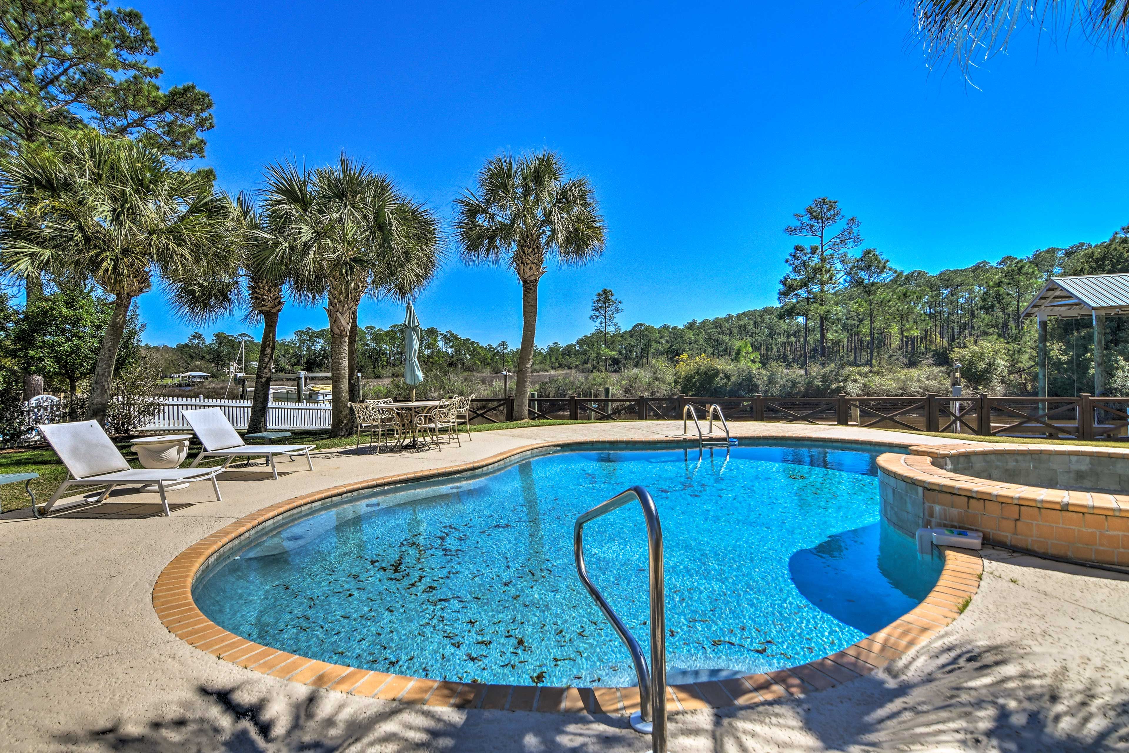 Take advnatage of having a private pool - right in your backyard!