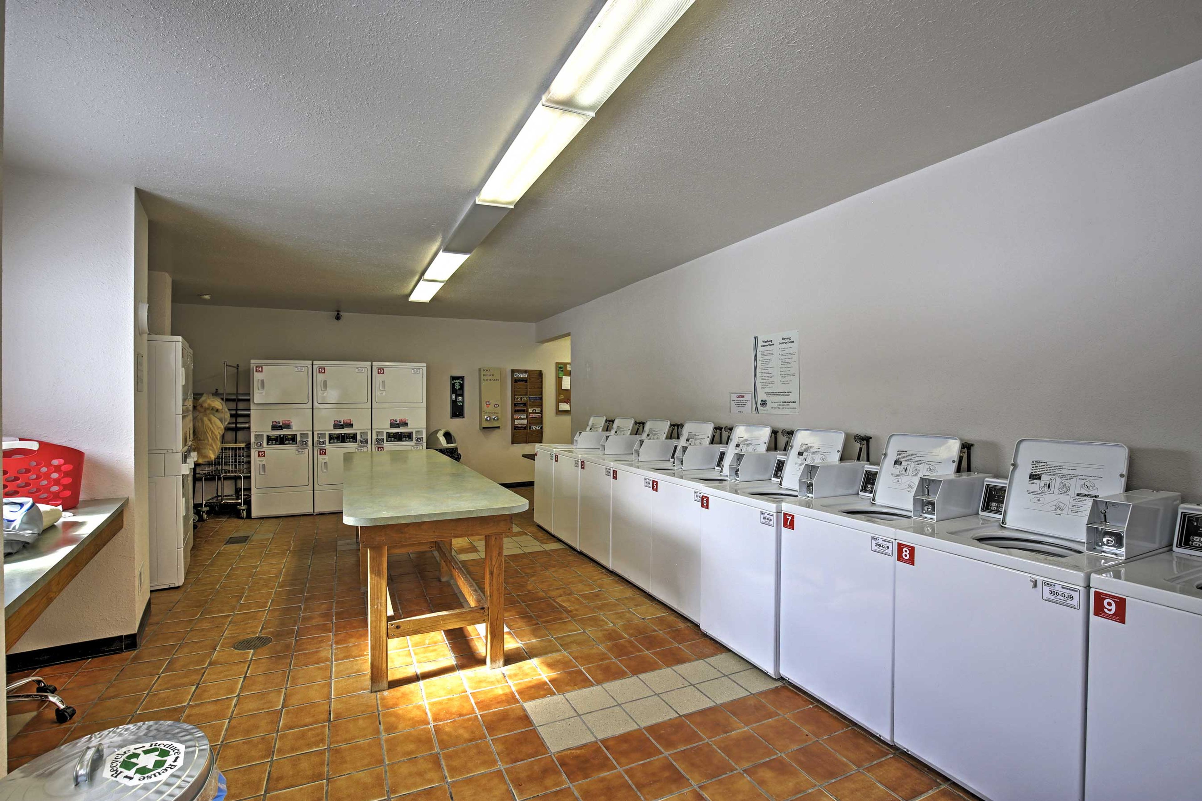 An on-site laundry facility is available for your use.