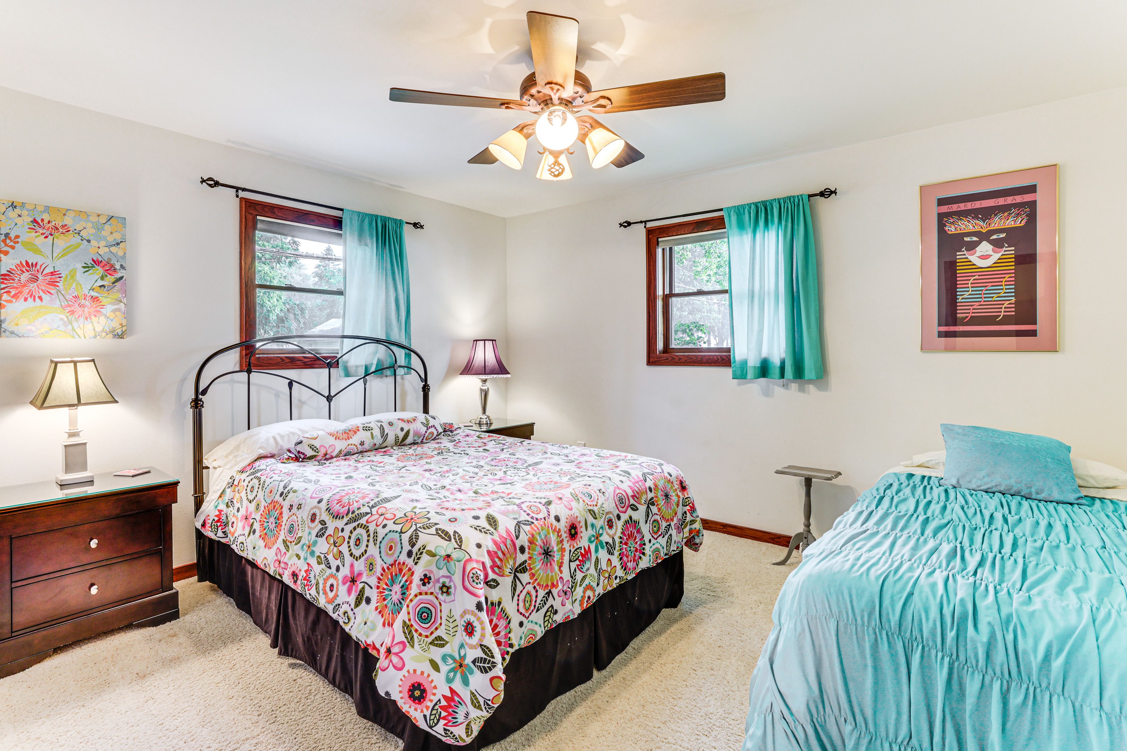 Bedroom 3 | Queen Bed | Twin Bed