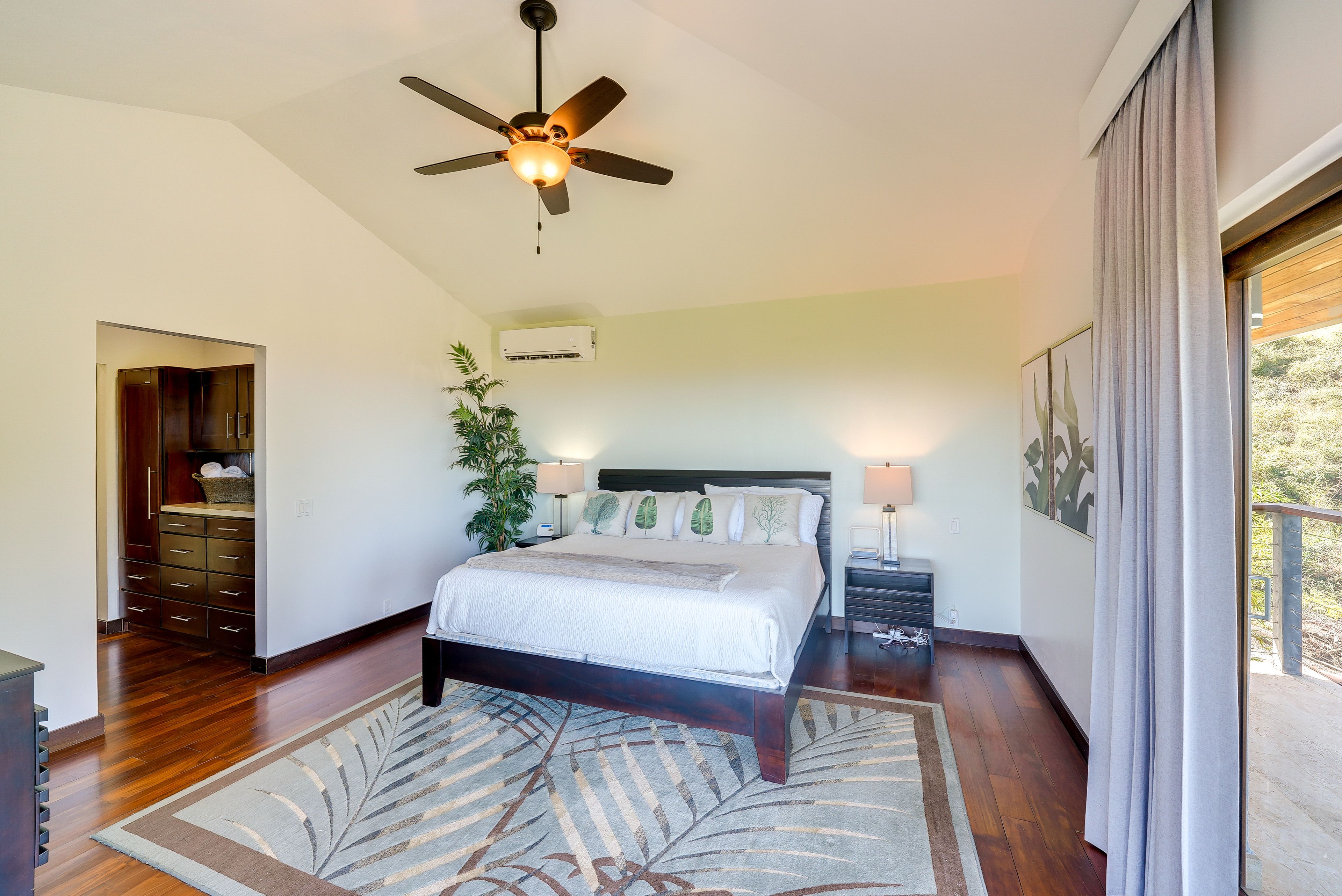 Bedroom 1 | King Bed | Linens Provided | Deck Access