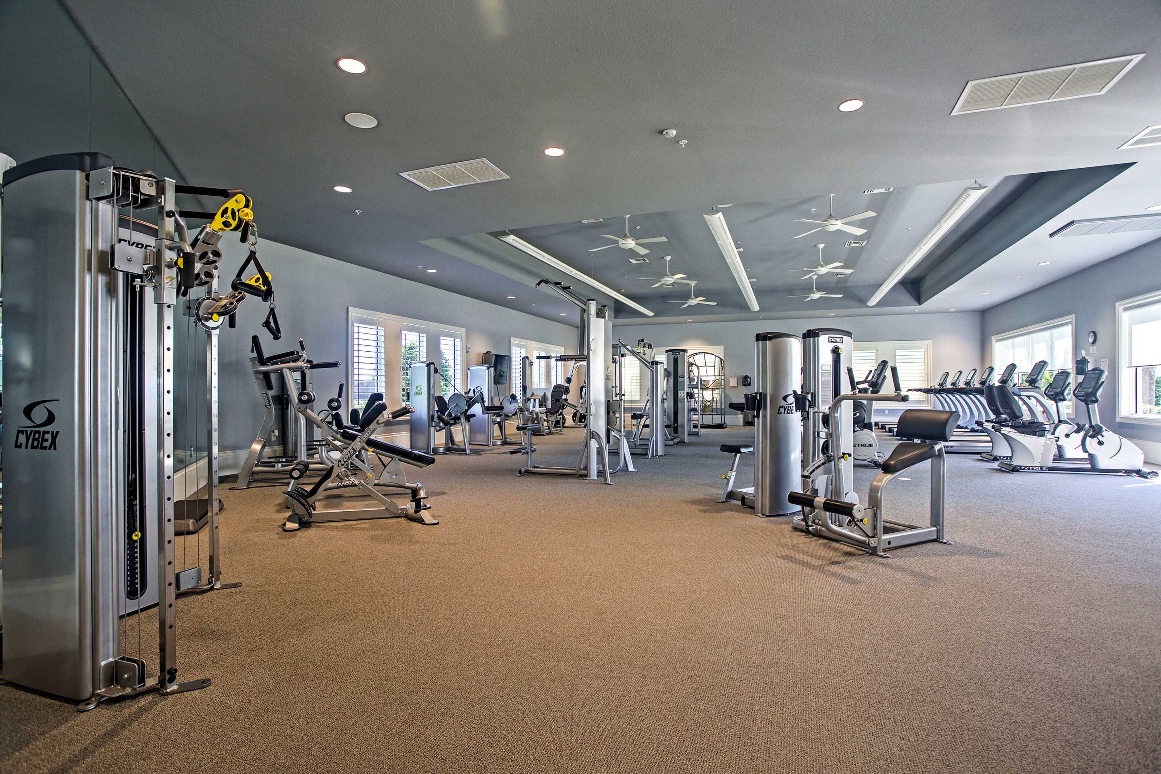 The nearby clubhouse offers many amenities.