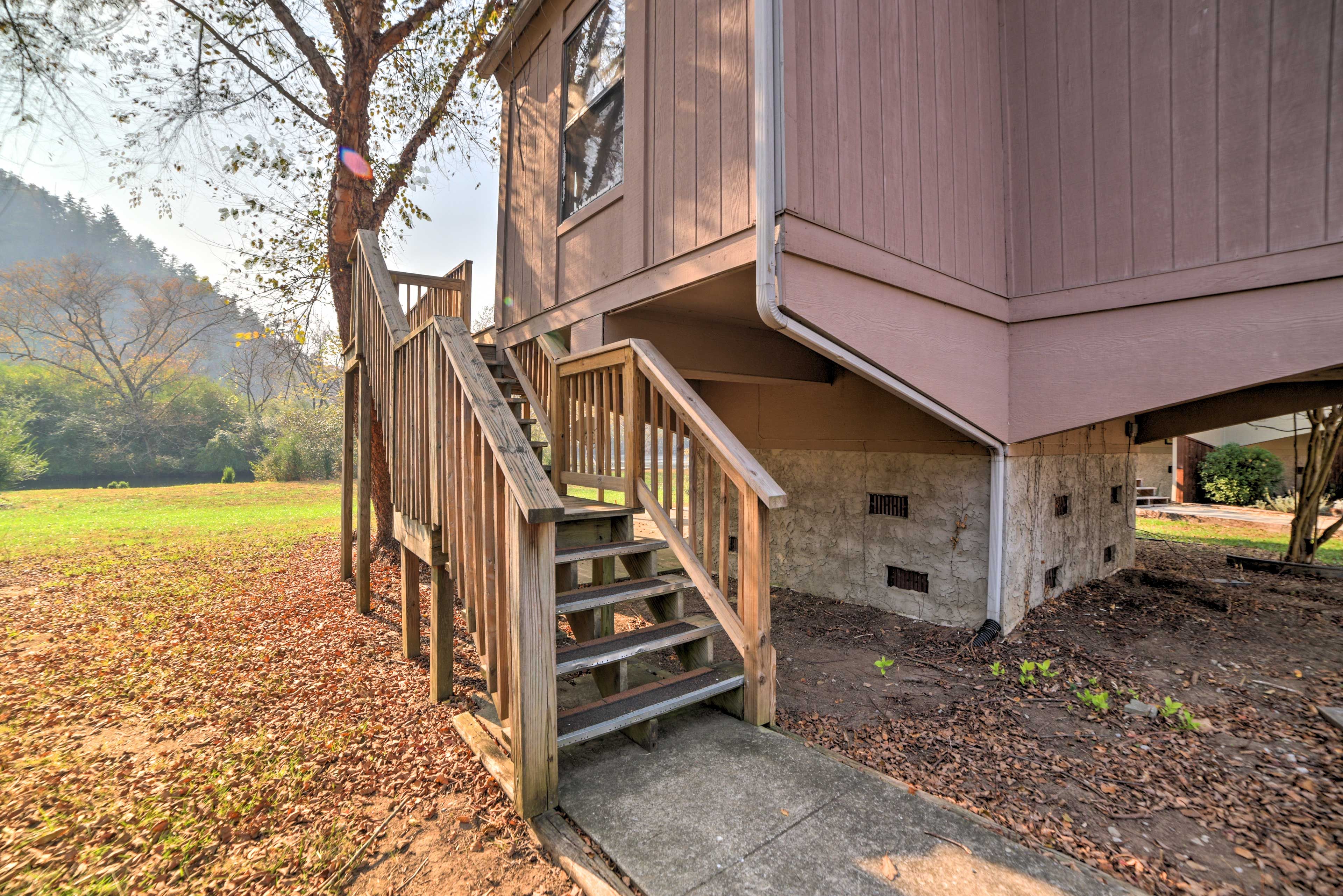 Exterior | Stairs Required | Parking (2 Vehicles)