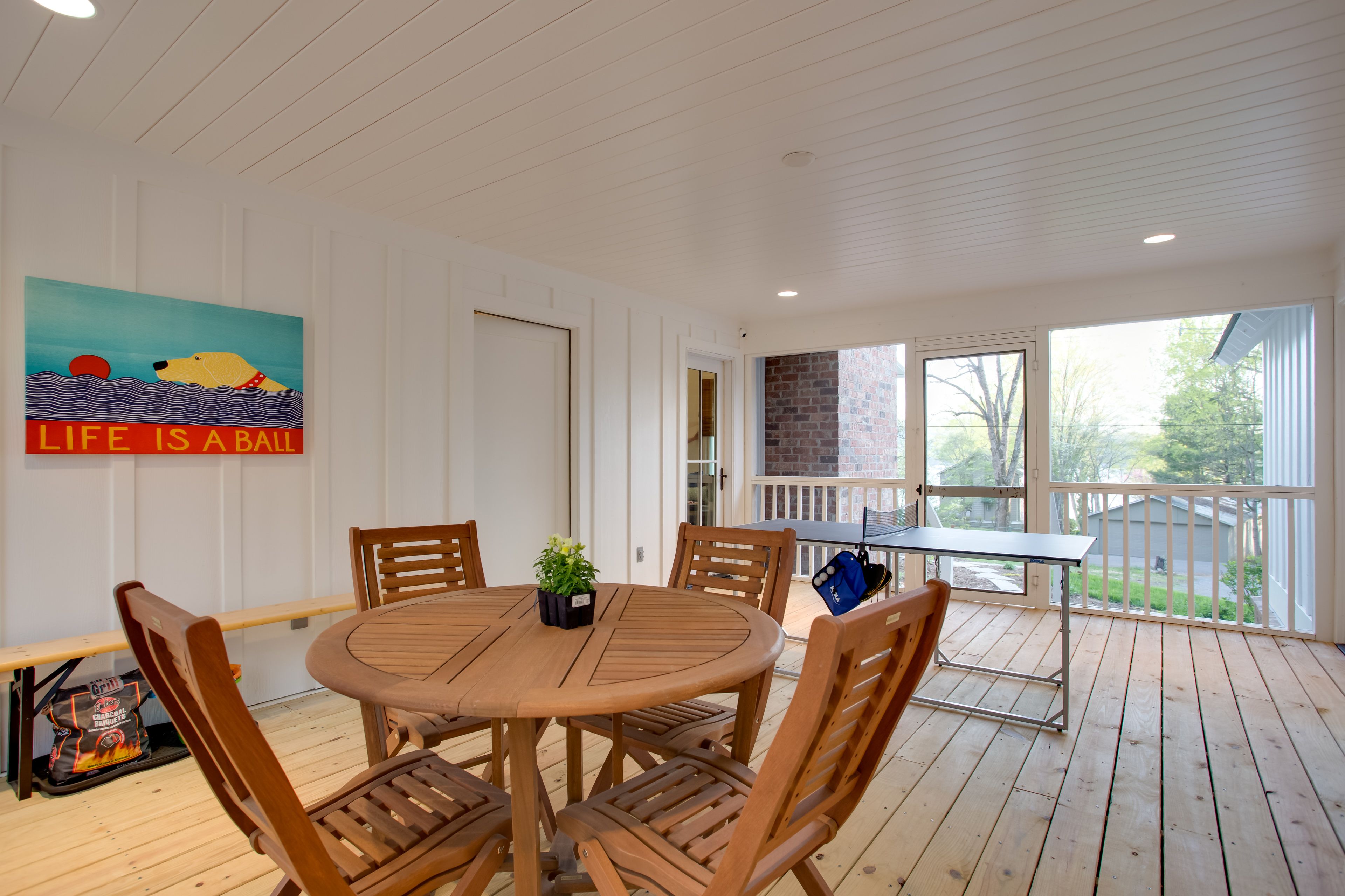 Screened-In Porch | Ping-Pong Table | Dining Table
