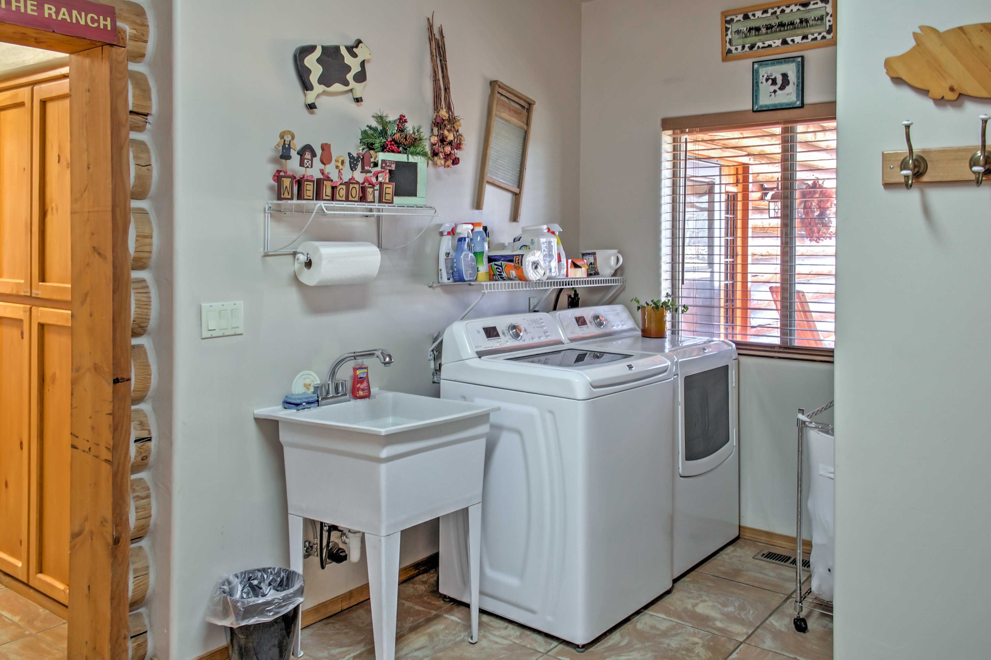Laundry machines are provided for your convenience.