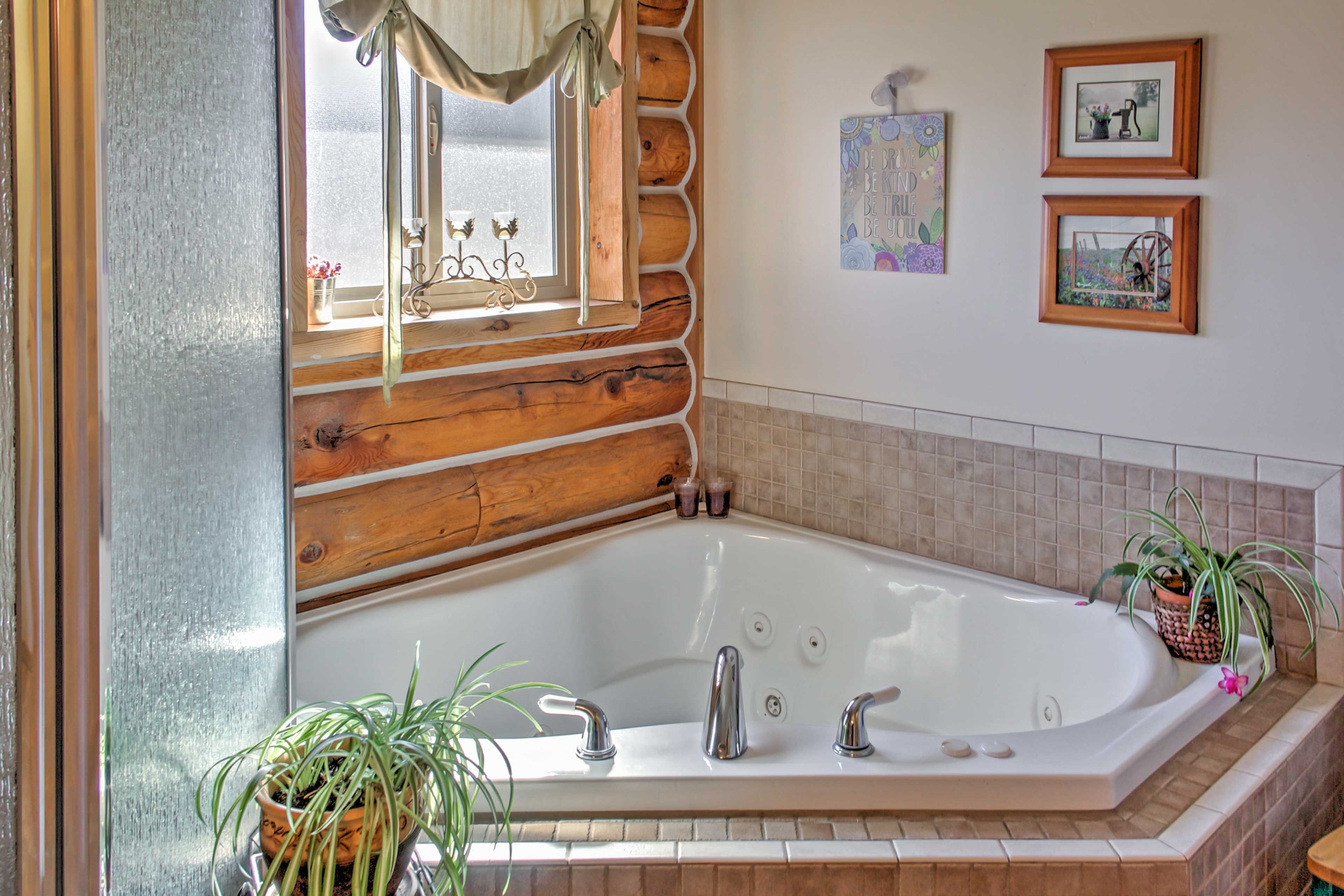 Draw a bubble bath for further relaxation.