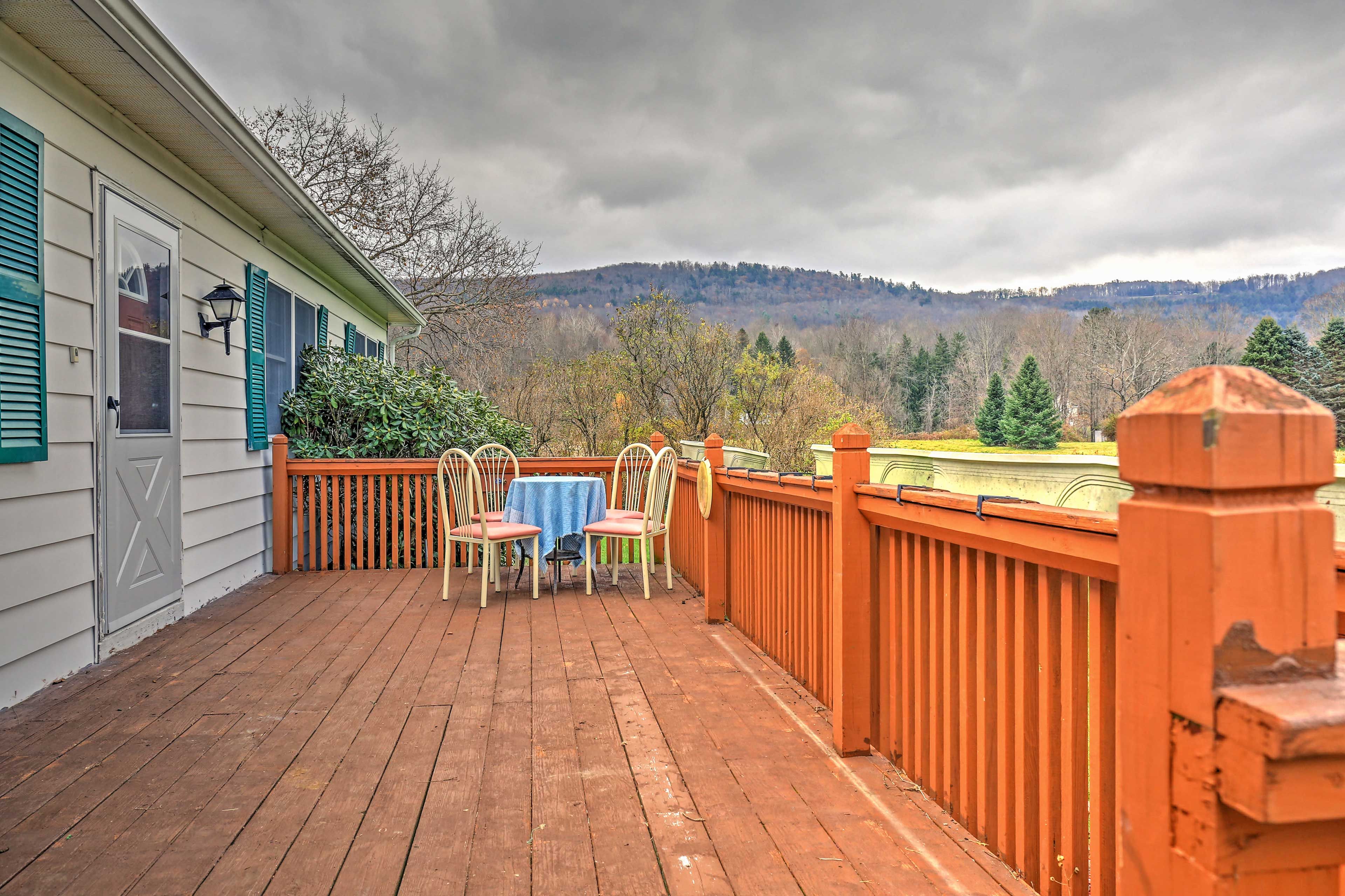 Otego Vacation Rental | 3BR | 2BA | 1,200 Sq Ft | Step-Free Entry