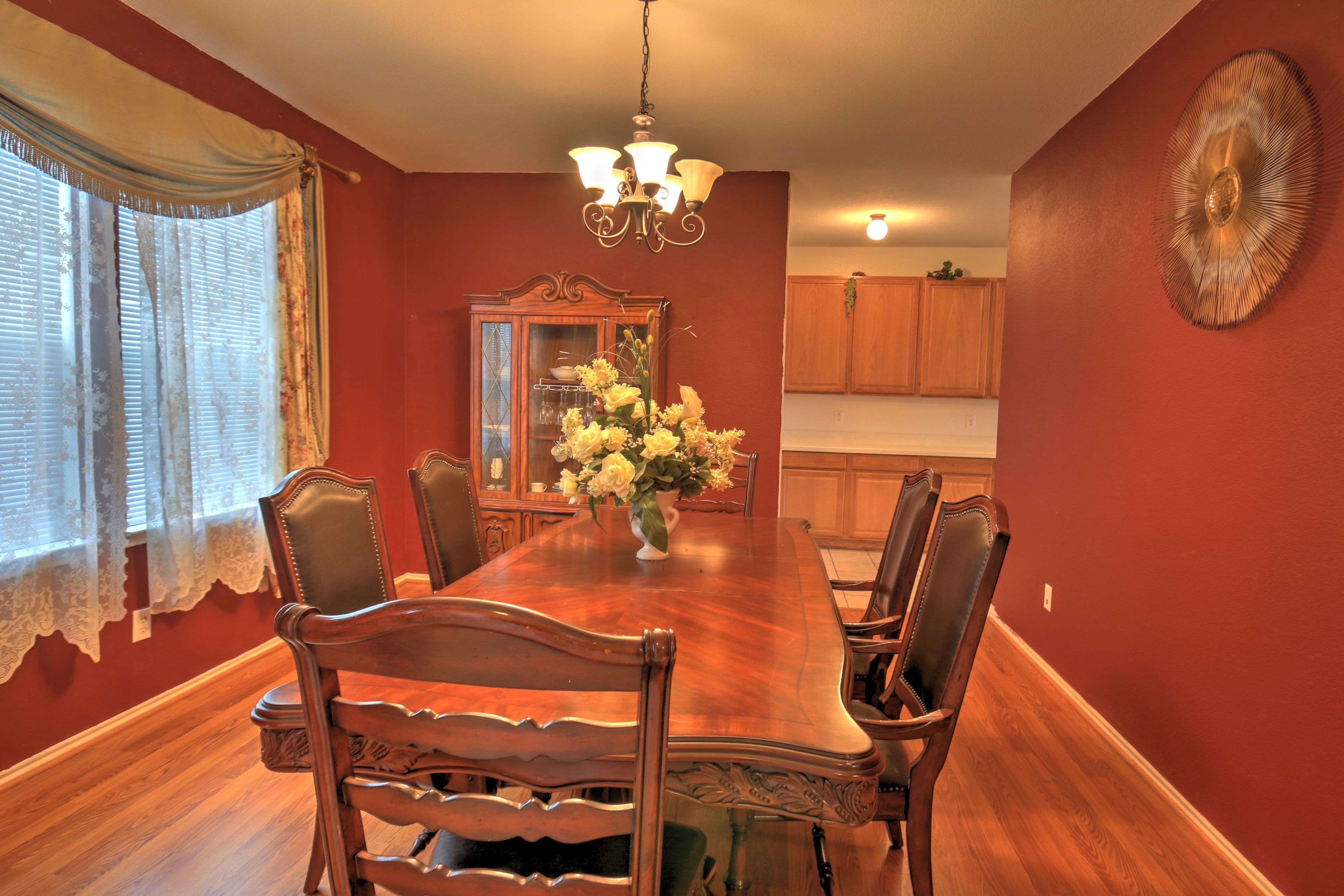 Have a family meal in the formal dining room.