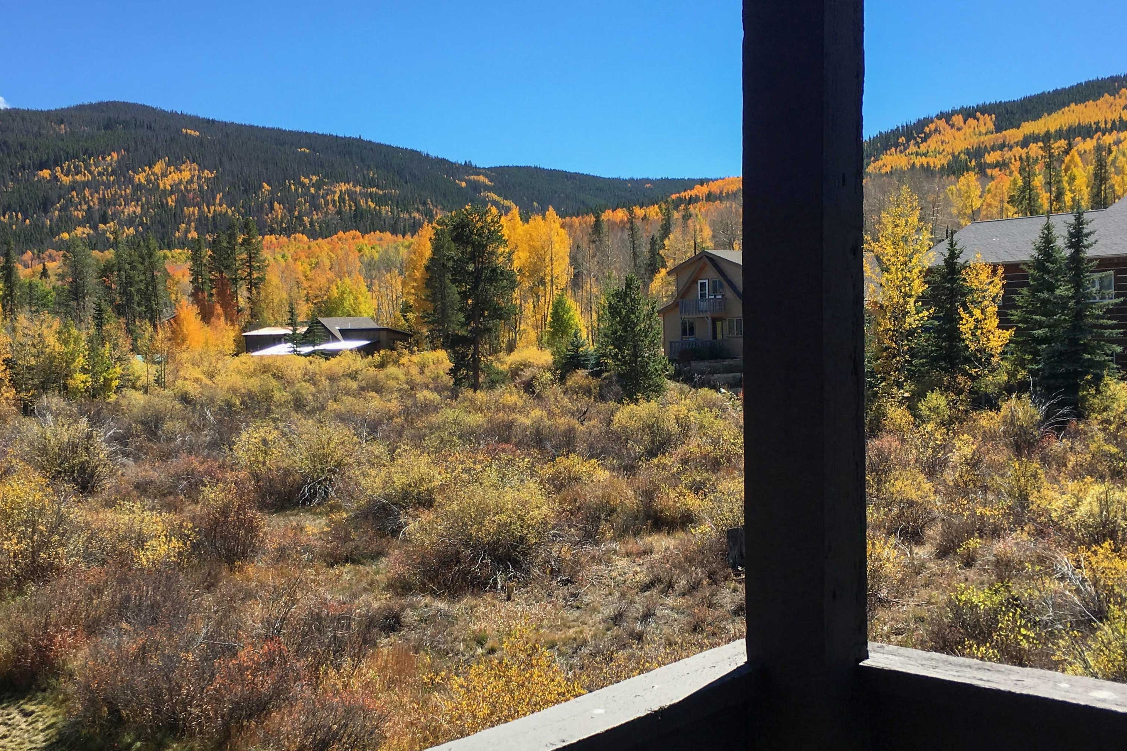 This second-floor abode boasts amazing views from the balcony!
