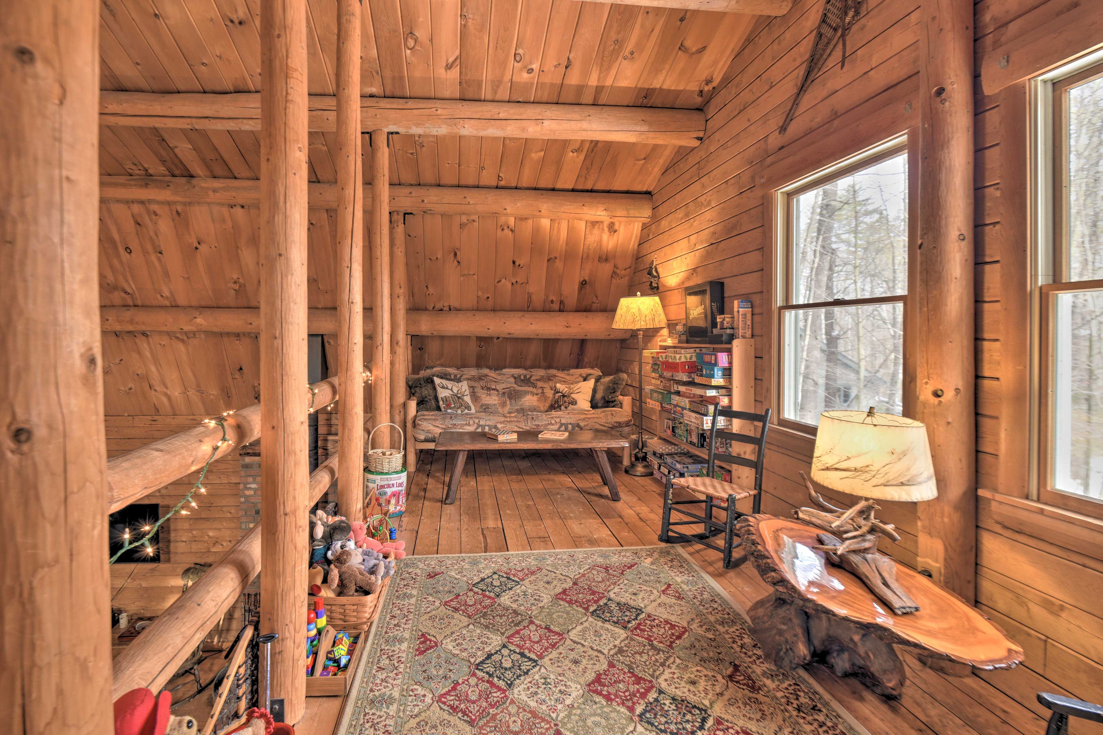 Loft | Full Futon | Dining Table | Books | Games