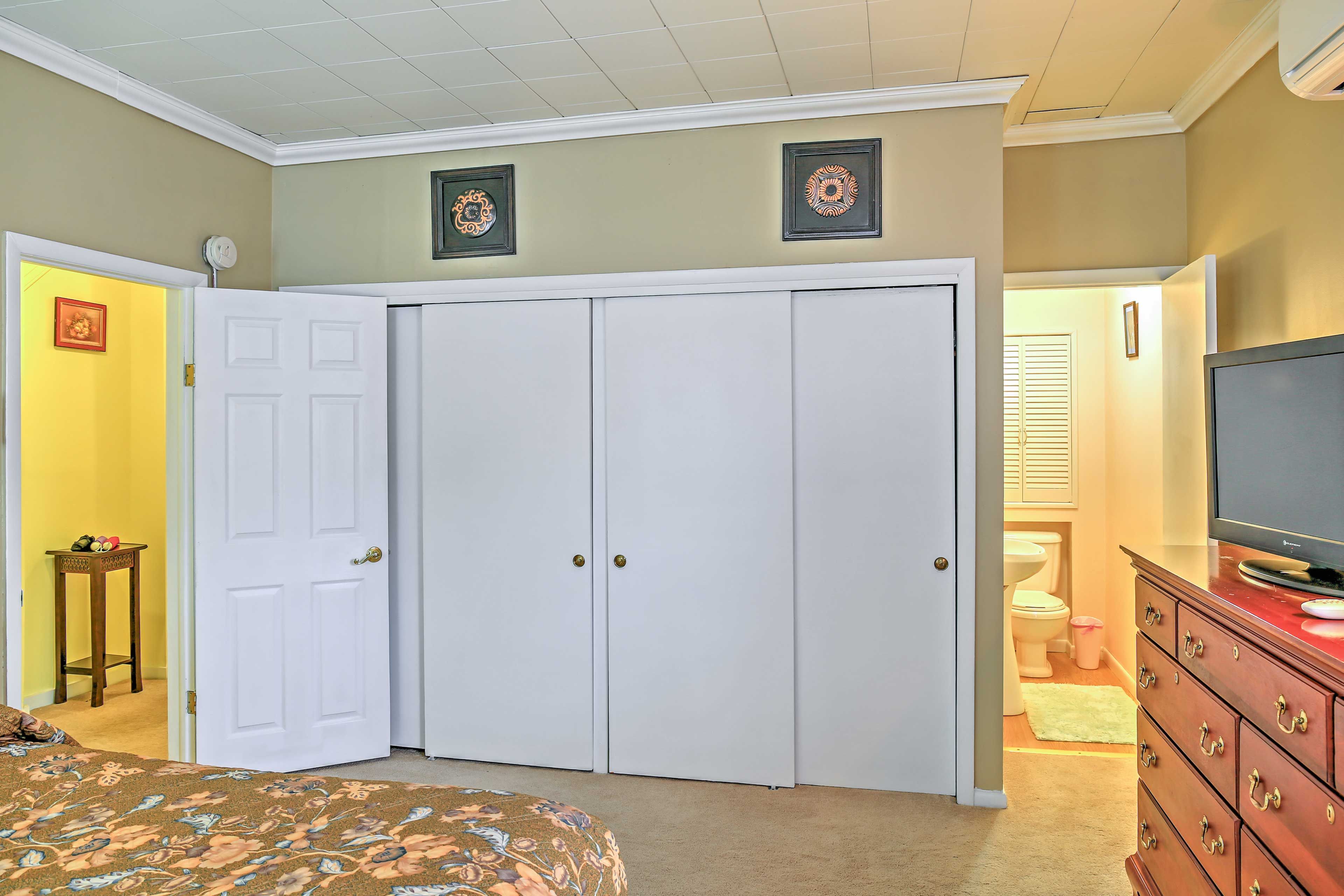 With an abundance of closet space, you can easily store your belongings!