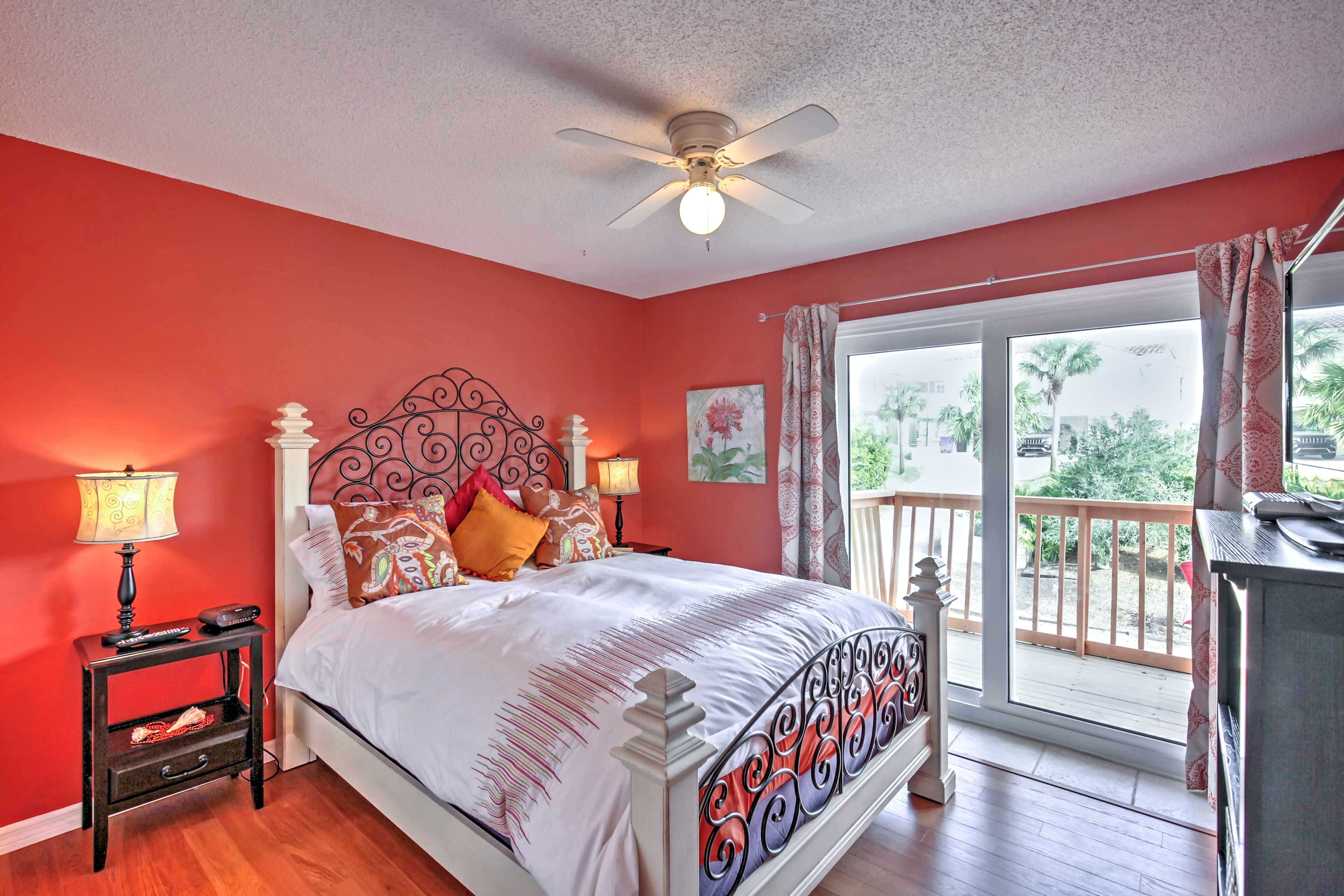 Bedroom 2 | Queen Bed | Private Balcony Access