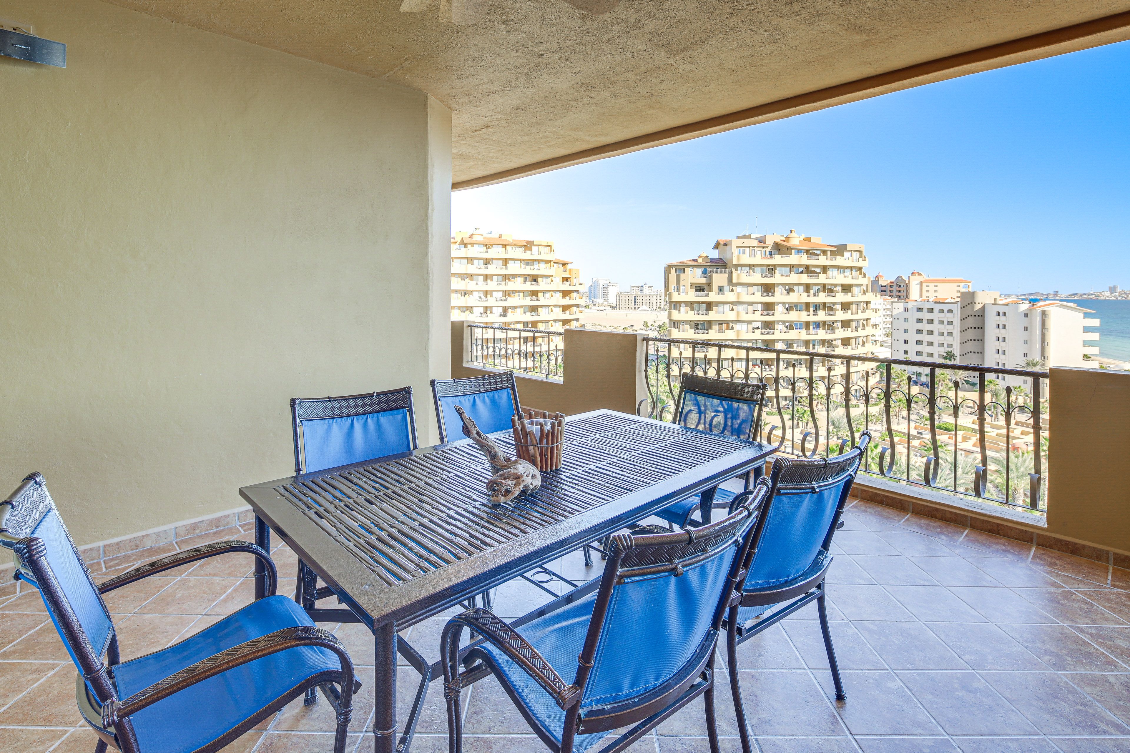 Furnished Balcony | Outdoor Dining | Ocean Views