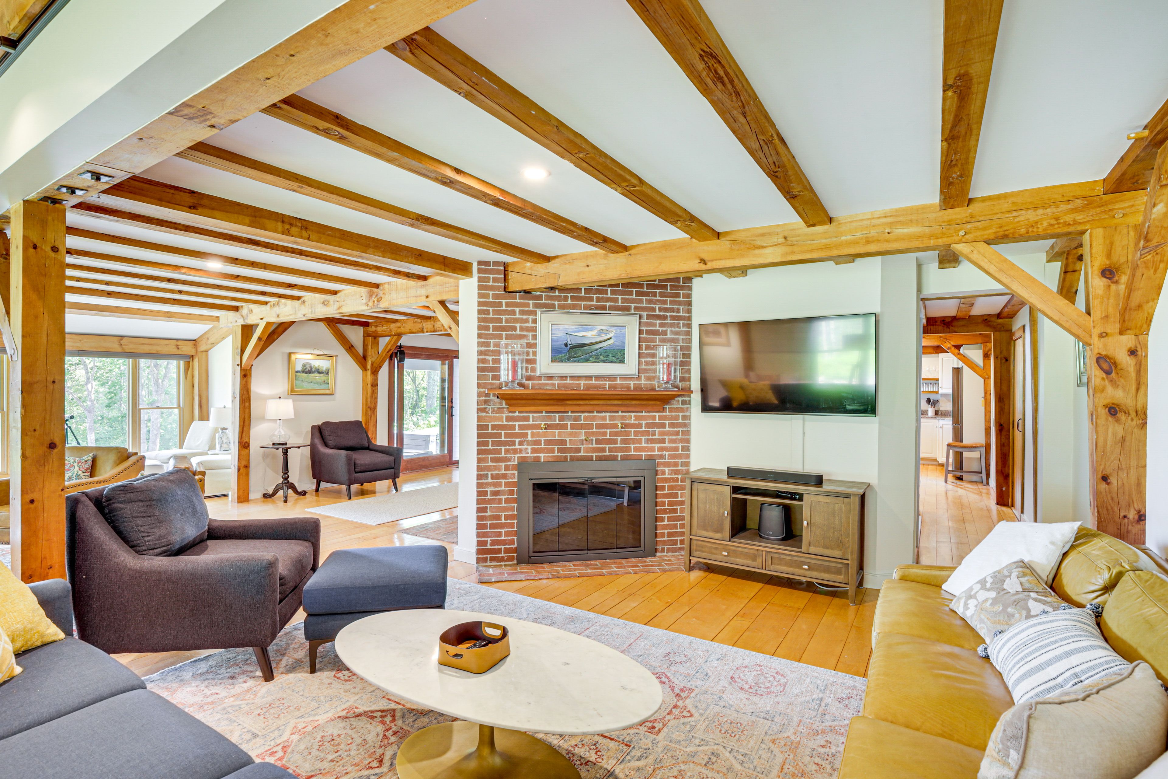 Living Room | Fireplace | Smart TV