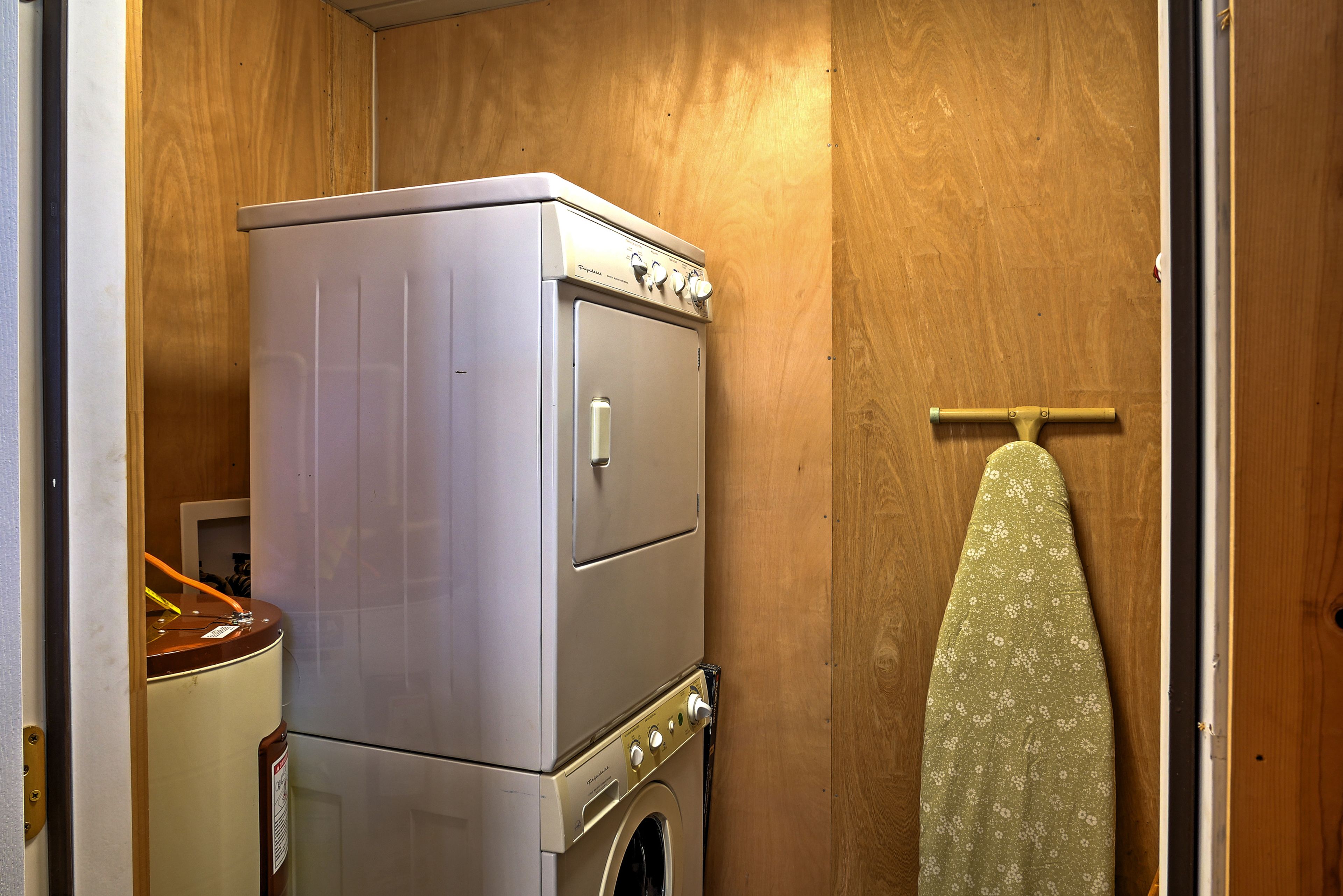 Stacked Laundry Machines