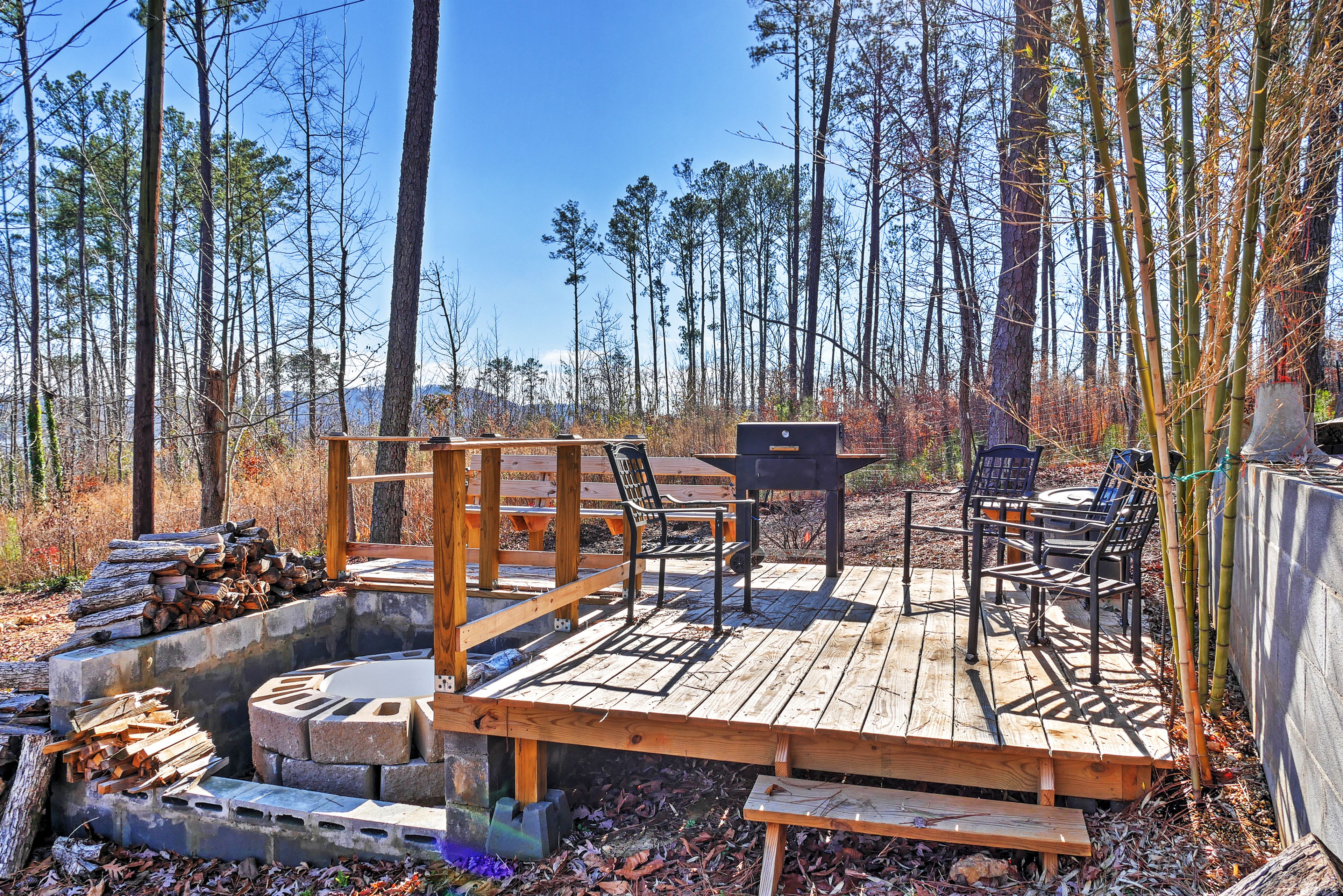 Deck | Fire Pit | Lake Views