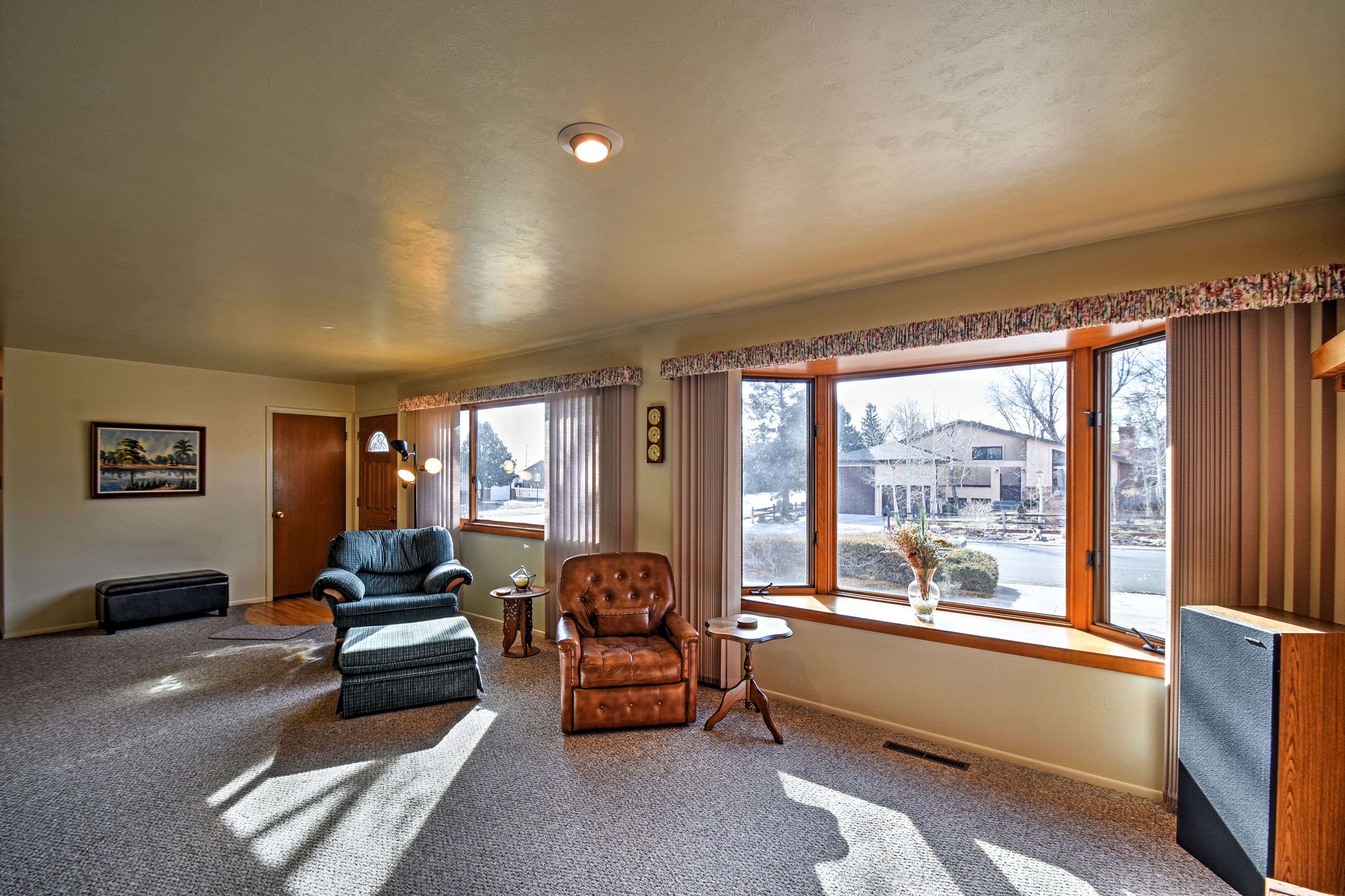 Numerous windows throughout the home allow the sun to illuminate each room.