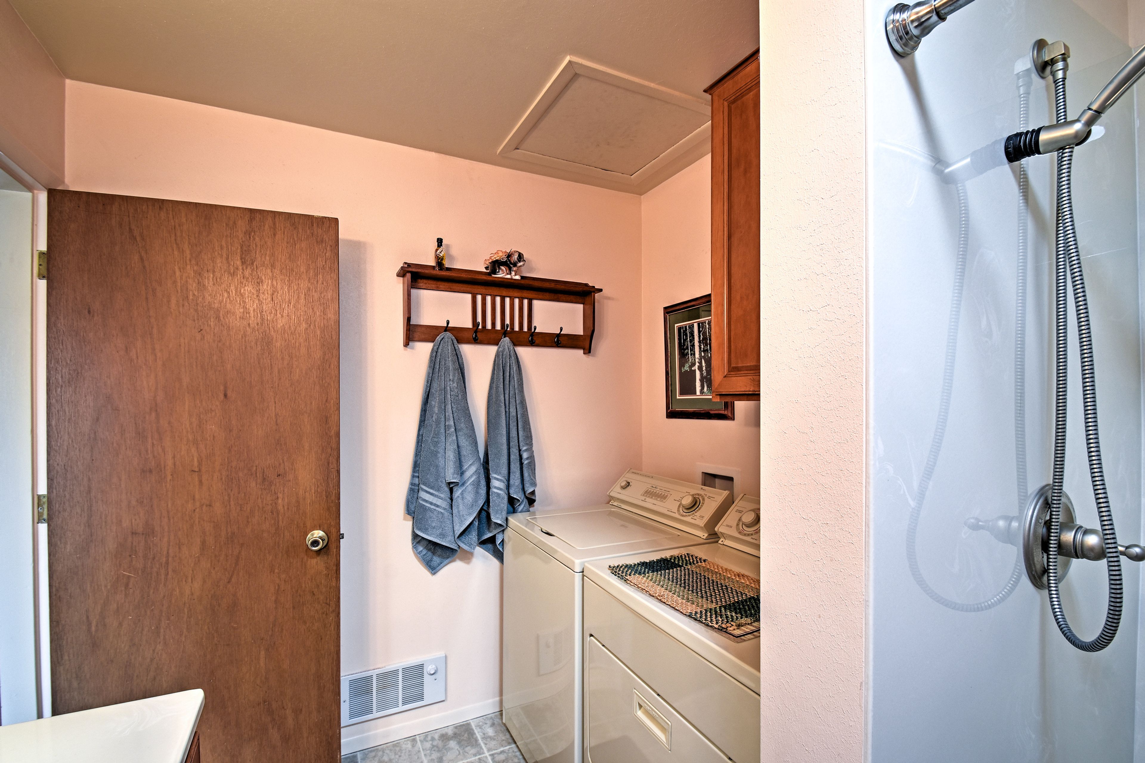 In-unit laundry machines are provided for your convenience.