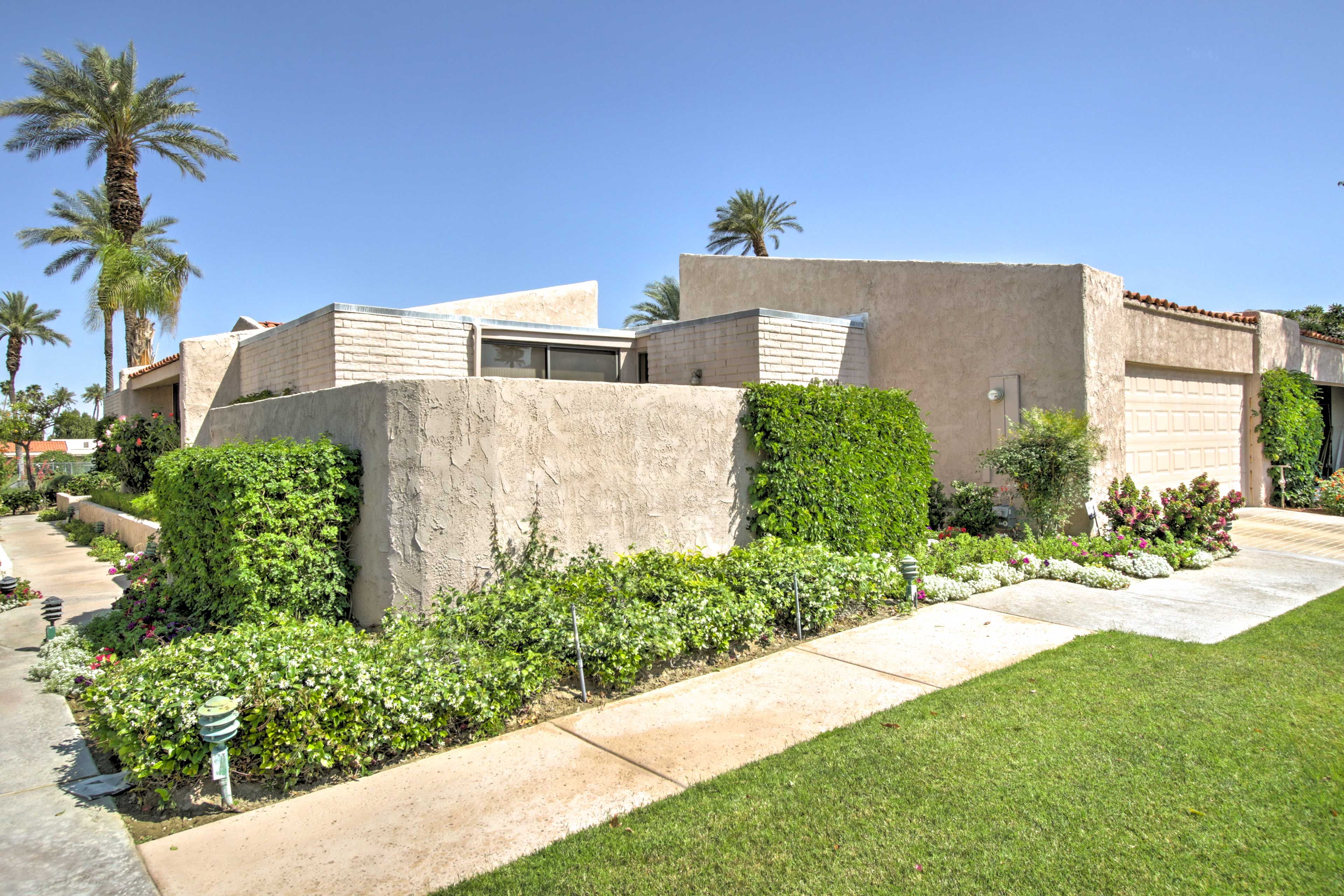 The unit is situated in the privately gated Dorado Villas community.