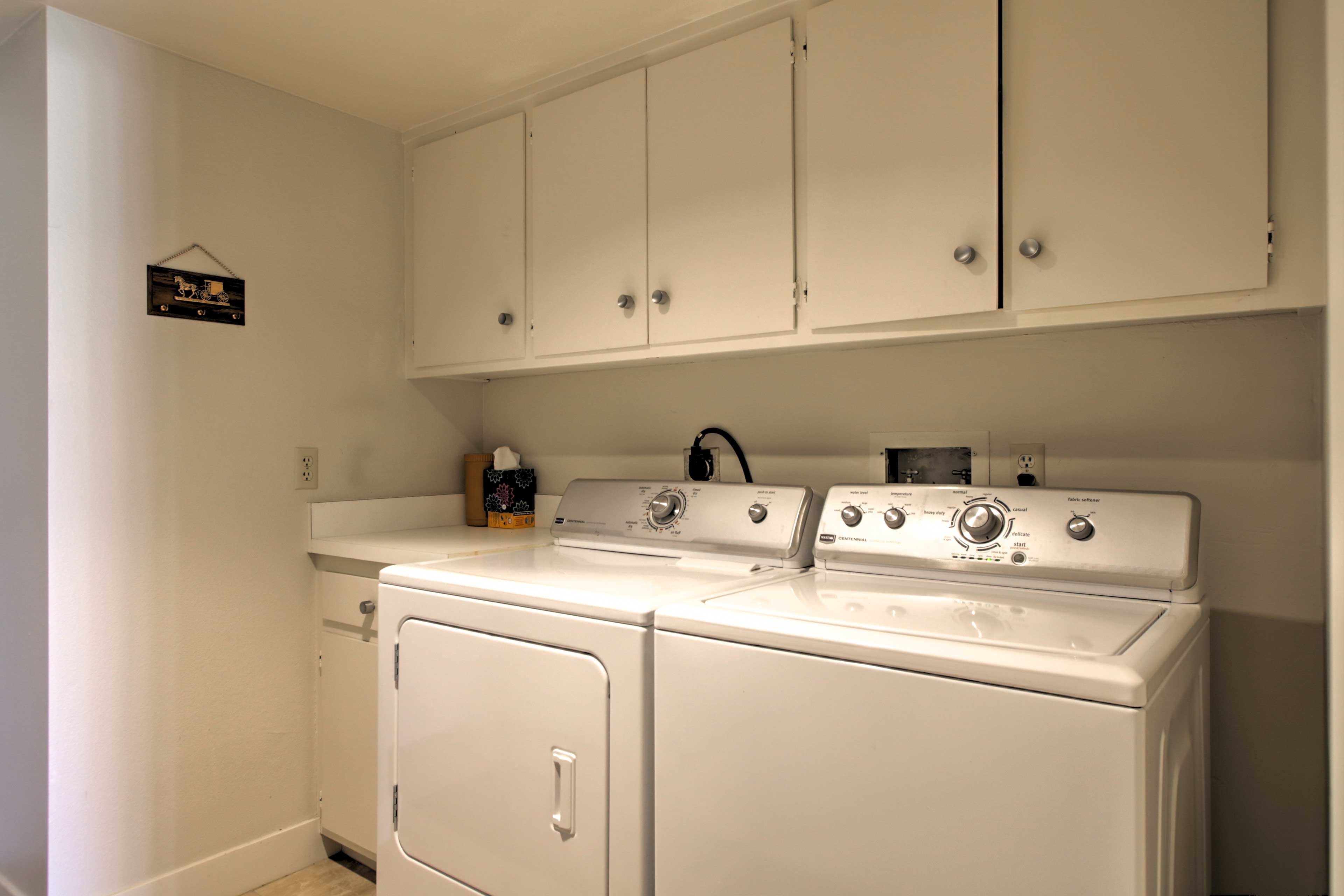 In-unit laundry machines are provided for your convenience.