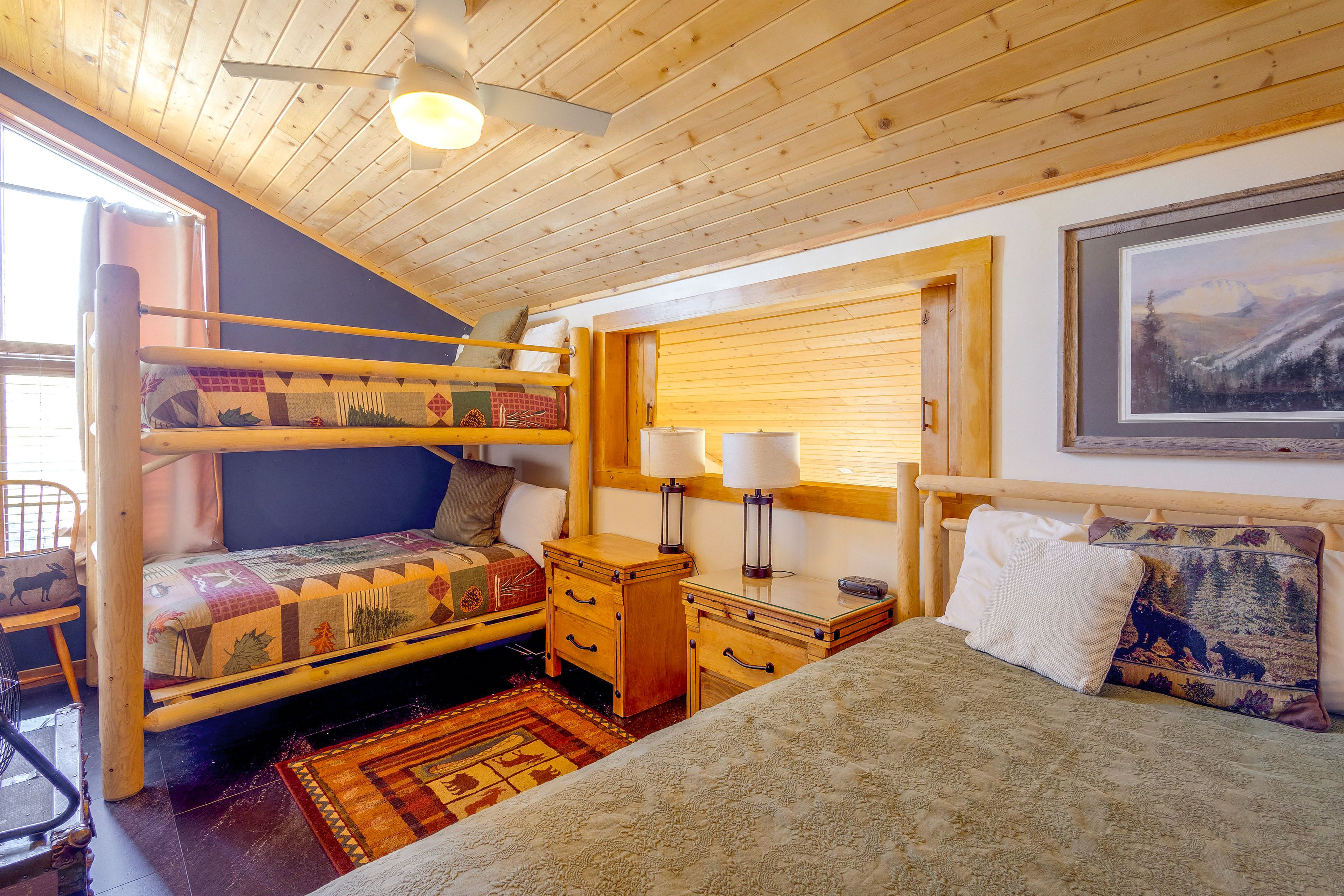 Bedroom 2 | Queen Bed | Full Bunk Bed | 2nd Floor