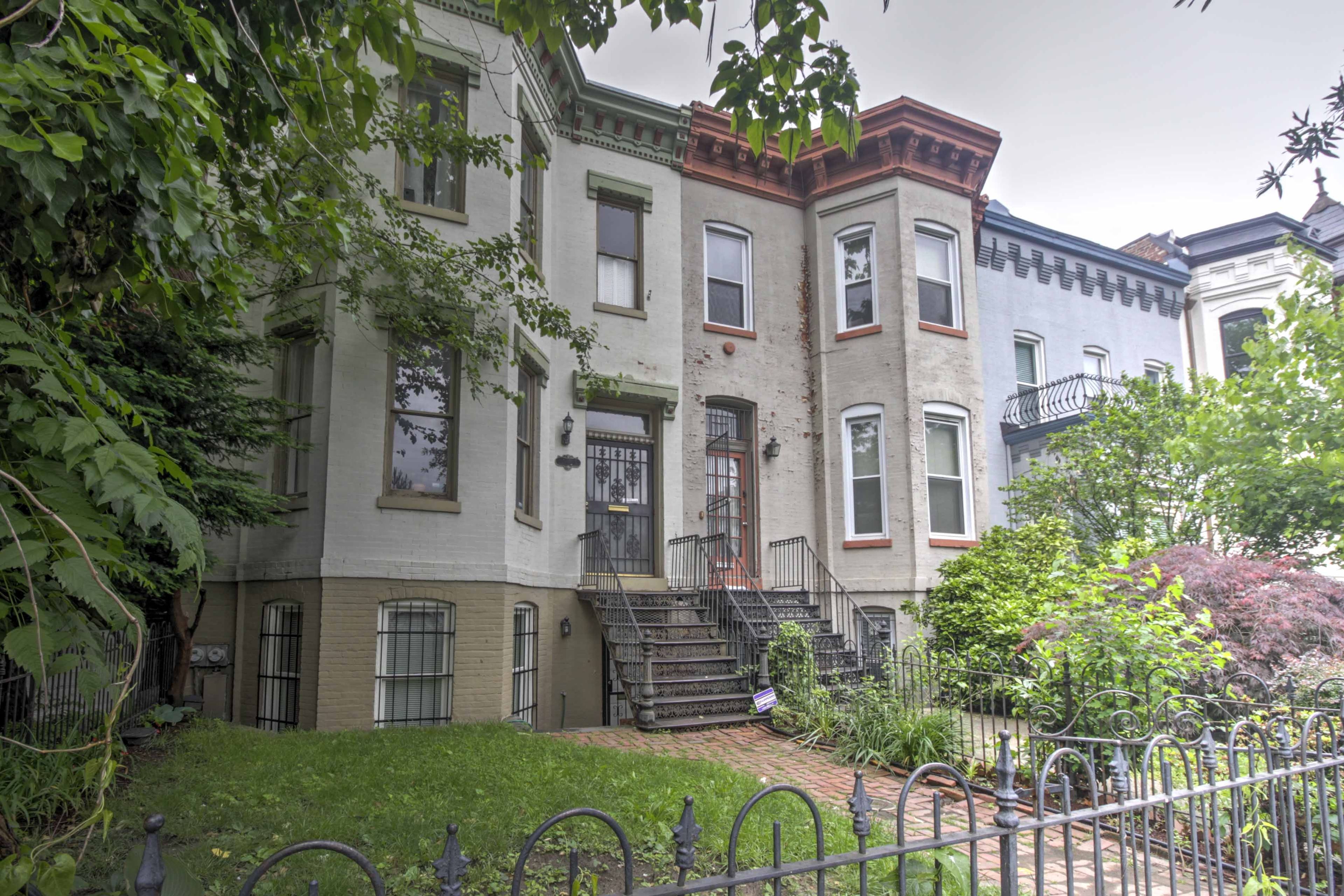 The apartment is nestled in one of the most historic neighborhoods in the city.