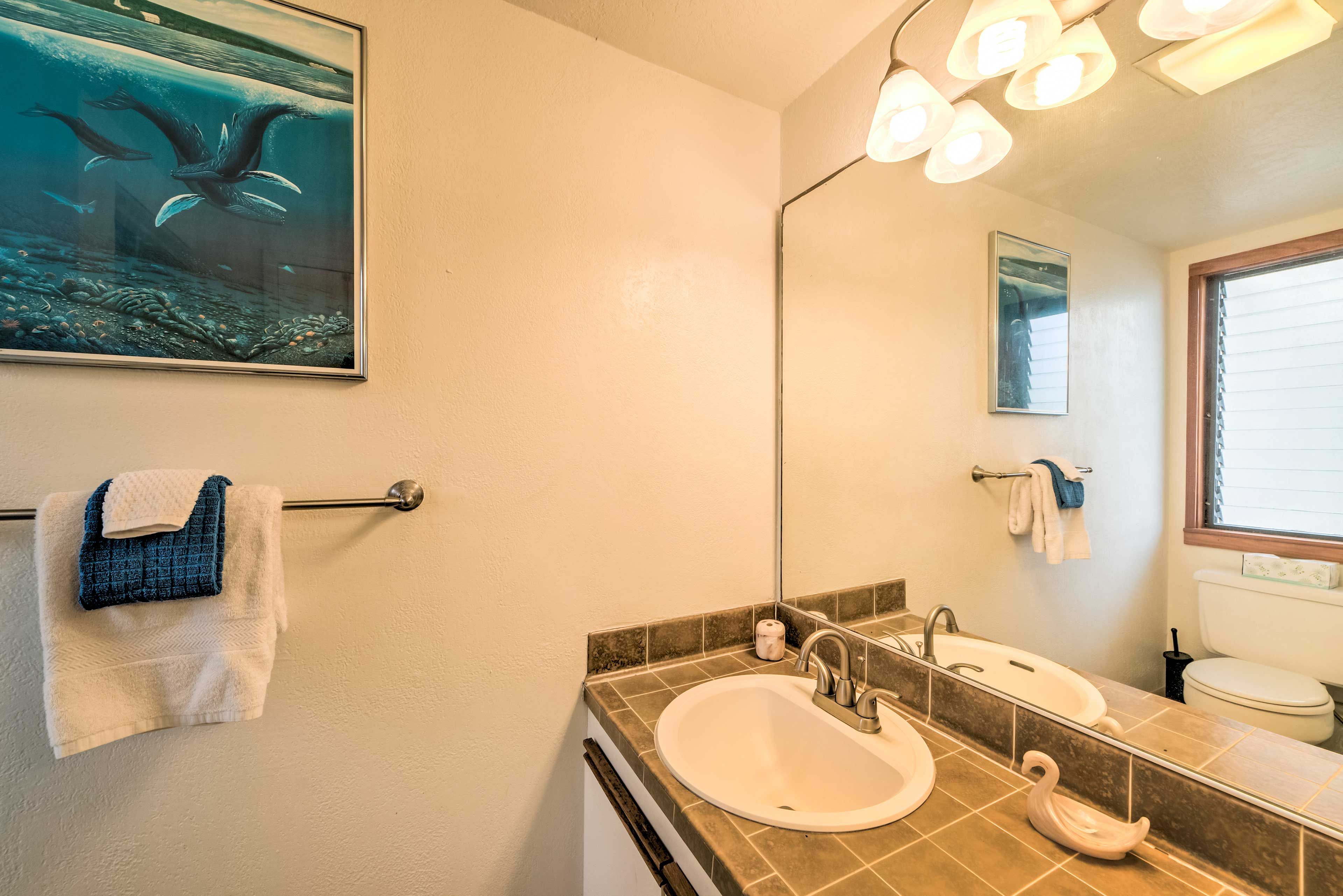 Half Bathroom | Towels Provided | In-Unit Washer & Dryer