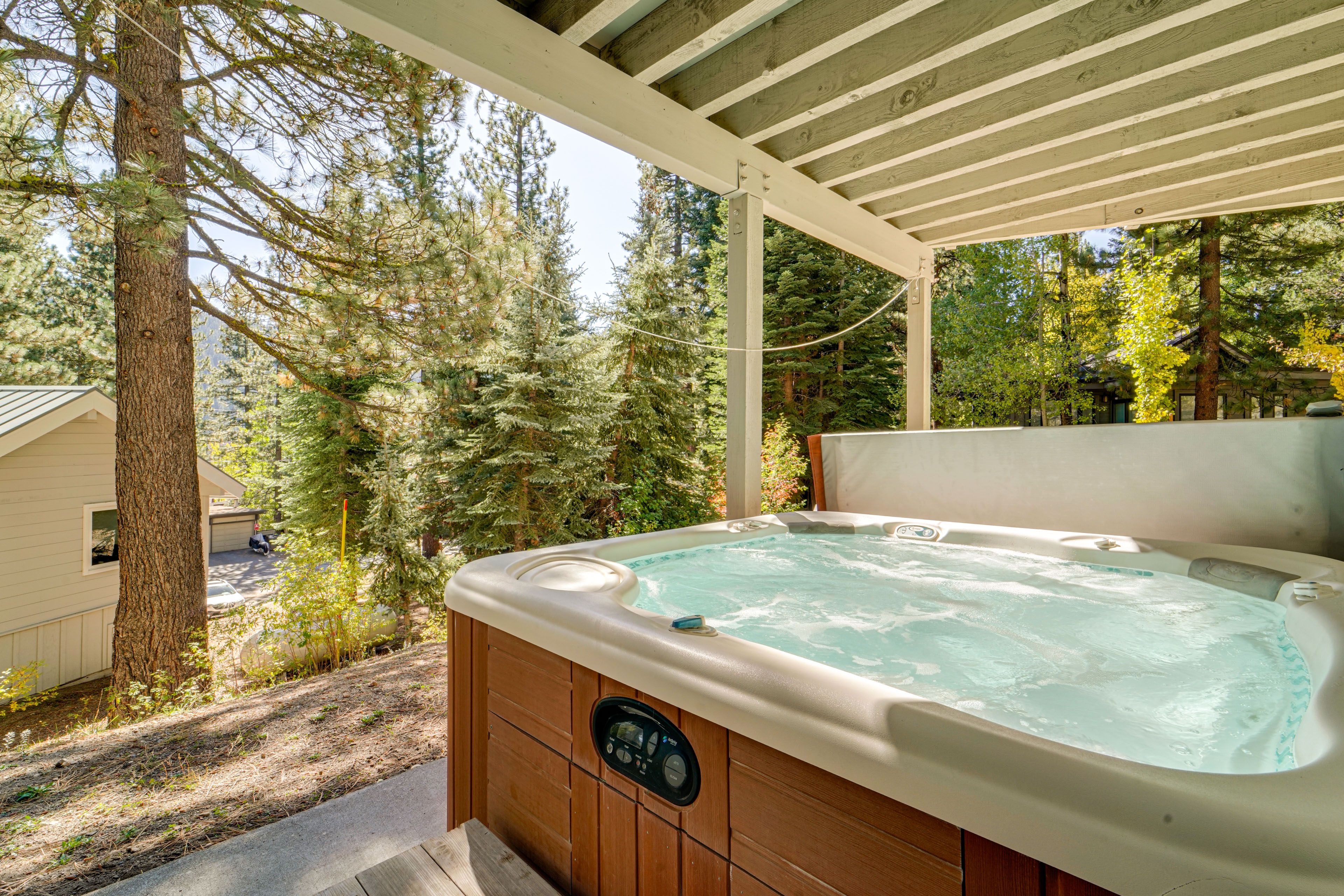 Covered Patio | Private Hot Tub