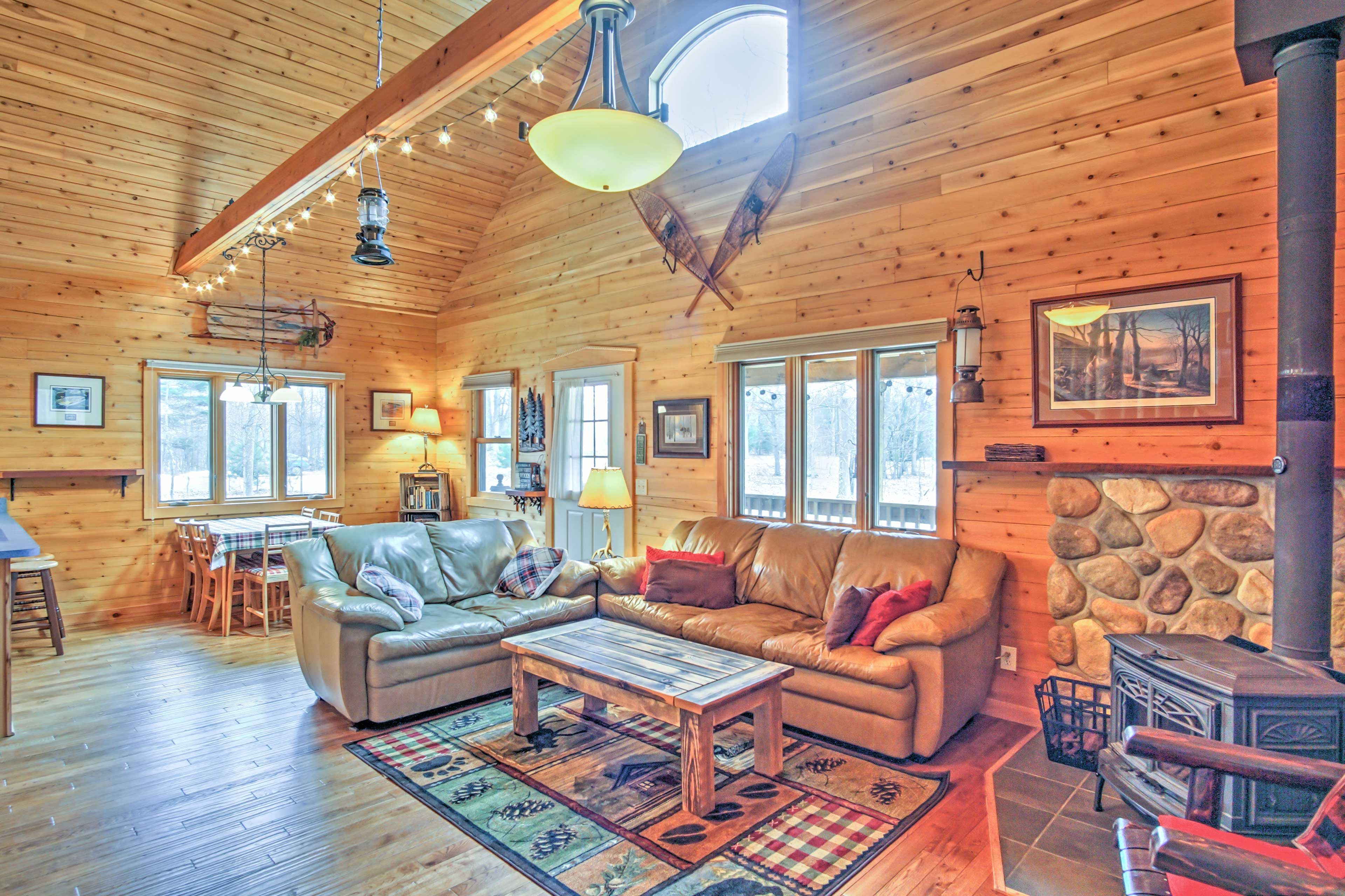 Unwind in the cozy living room area.