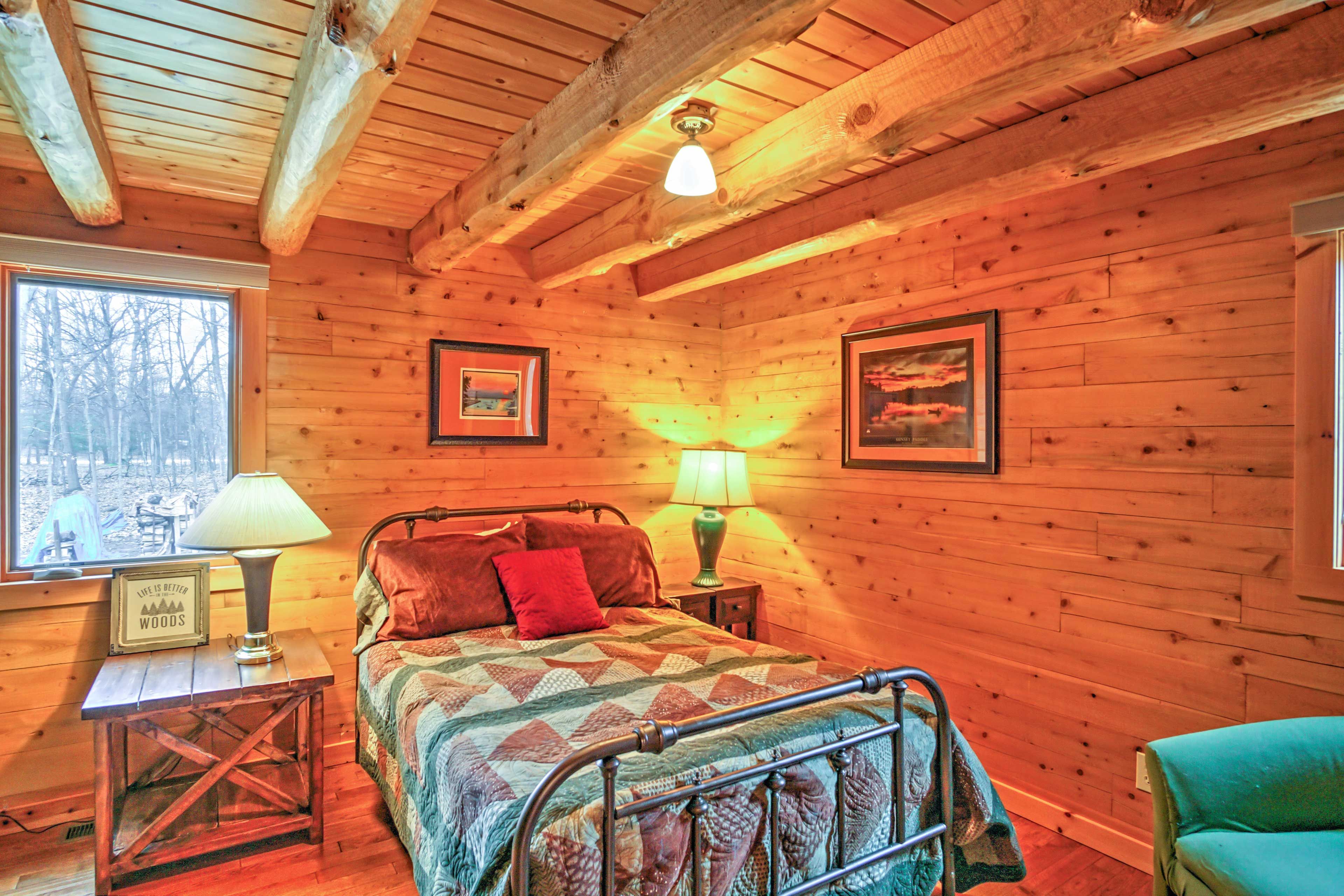 The cozy mattresses throughout the house offer uninterrupted nights of sleep.