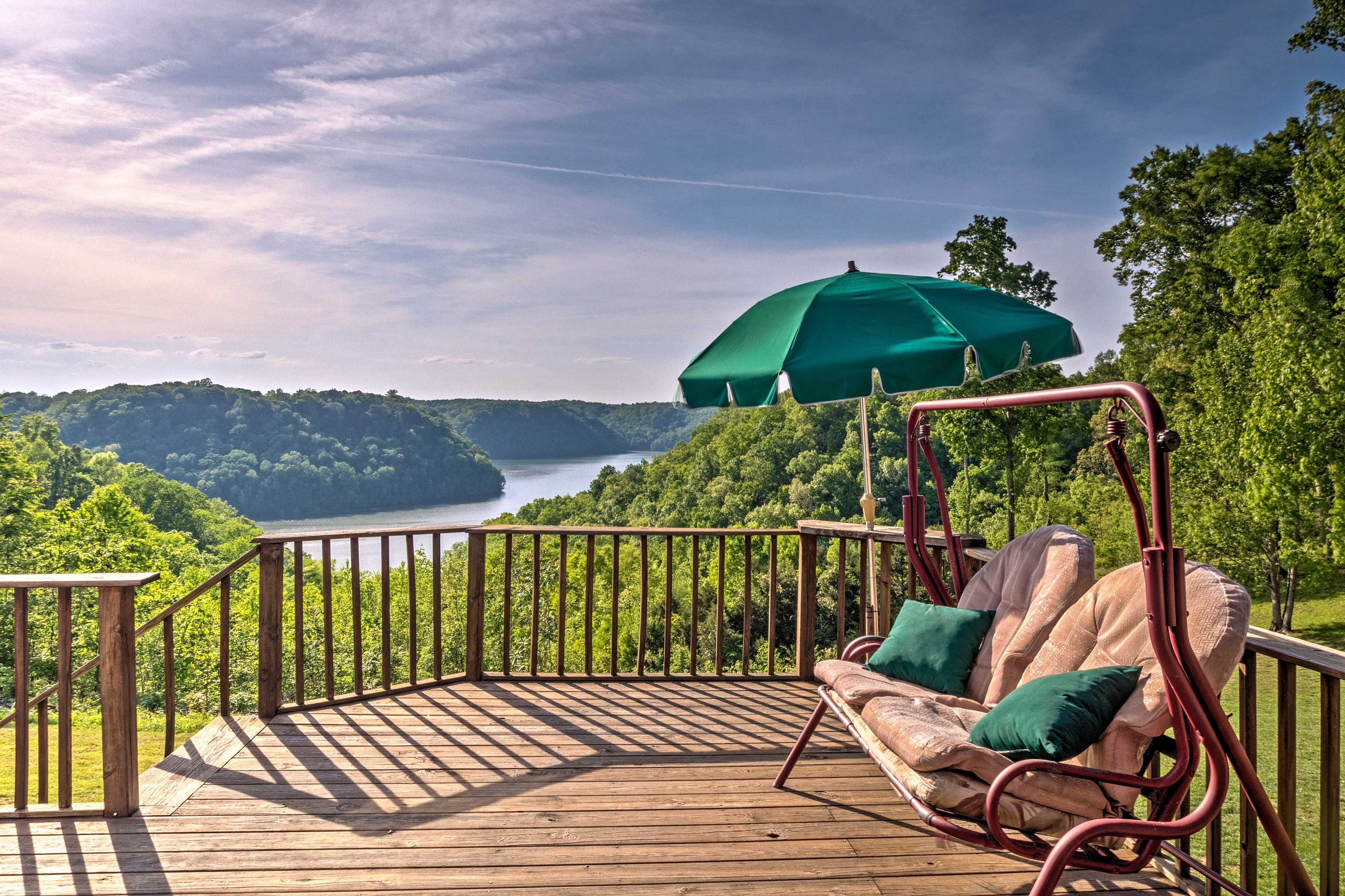 Escape to beautiful Dale Hollow Lake ‘Eagle’s Nest’ at this vacation rental.