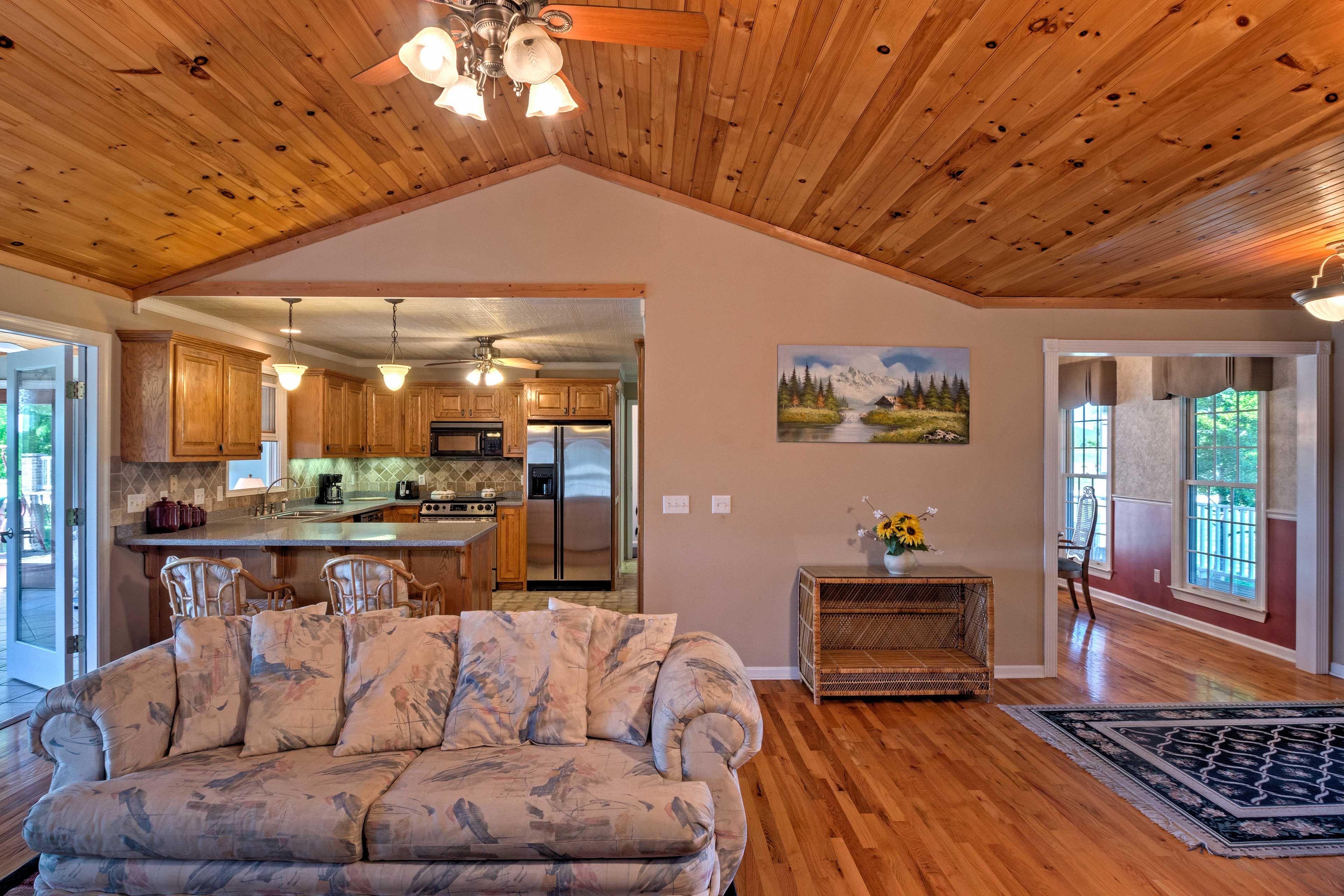 The interior is decorated with comfort in mind.