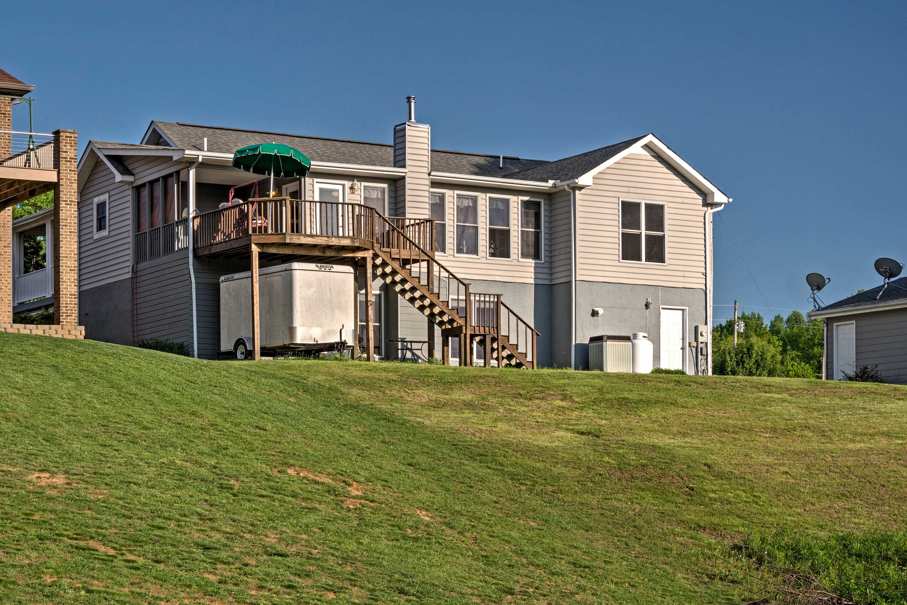 Dine with a view on the back deck!