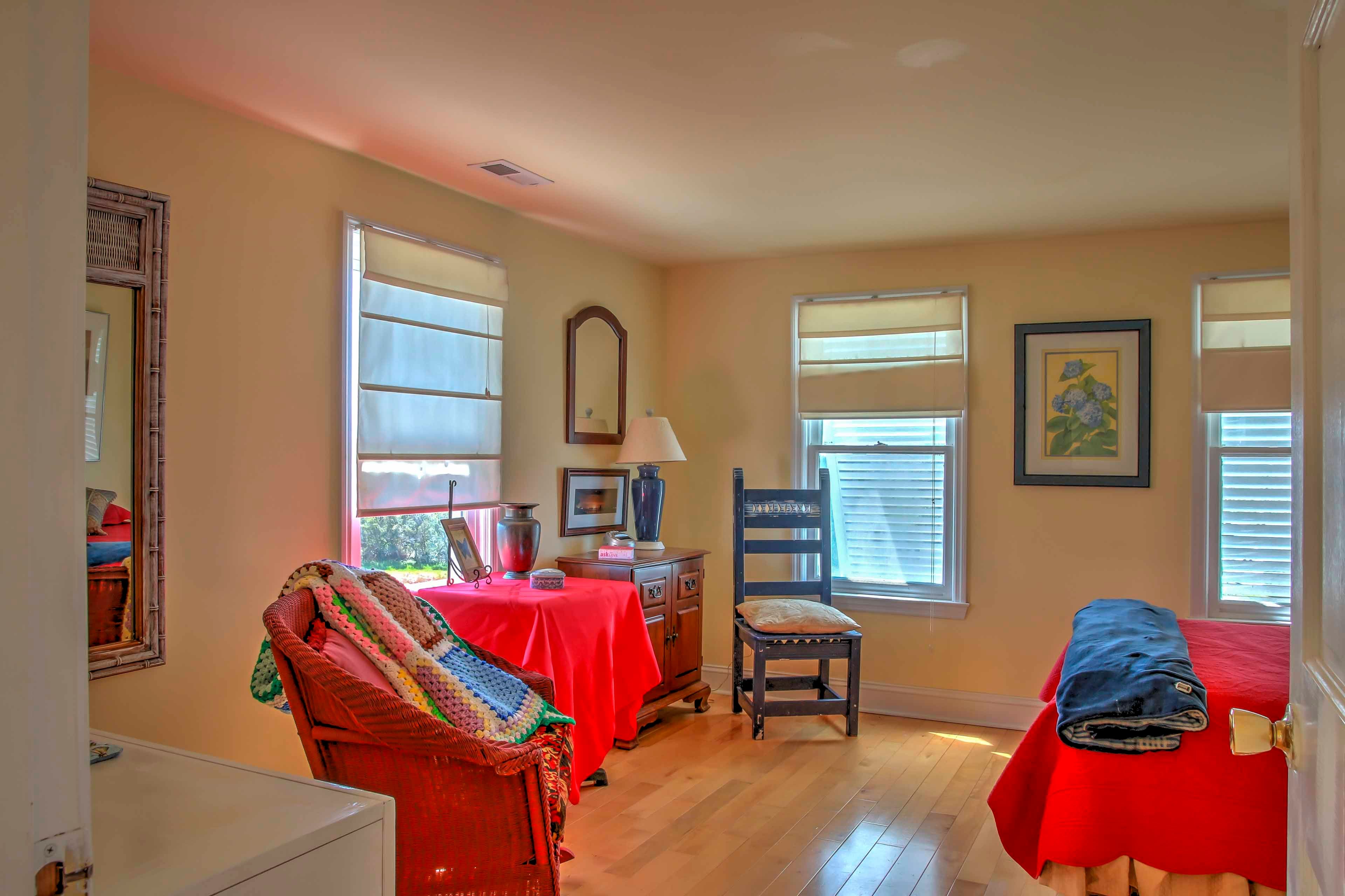 Bedroom 3 offers a comfy full-sized bed.
