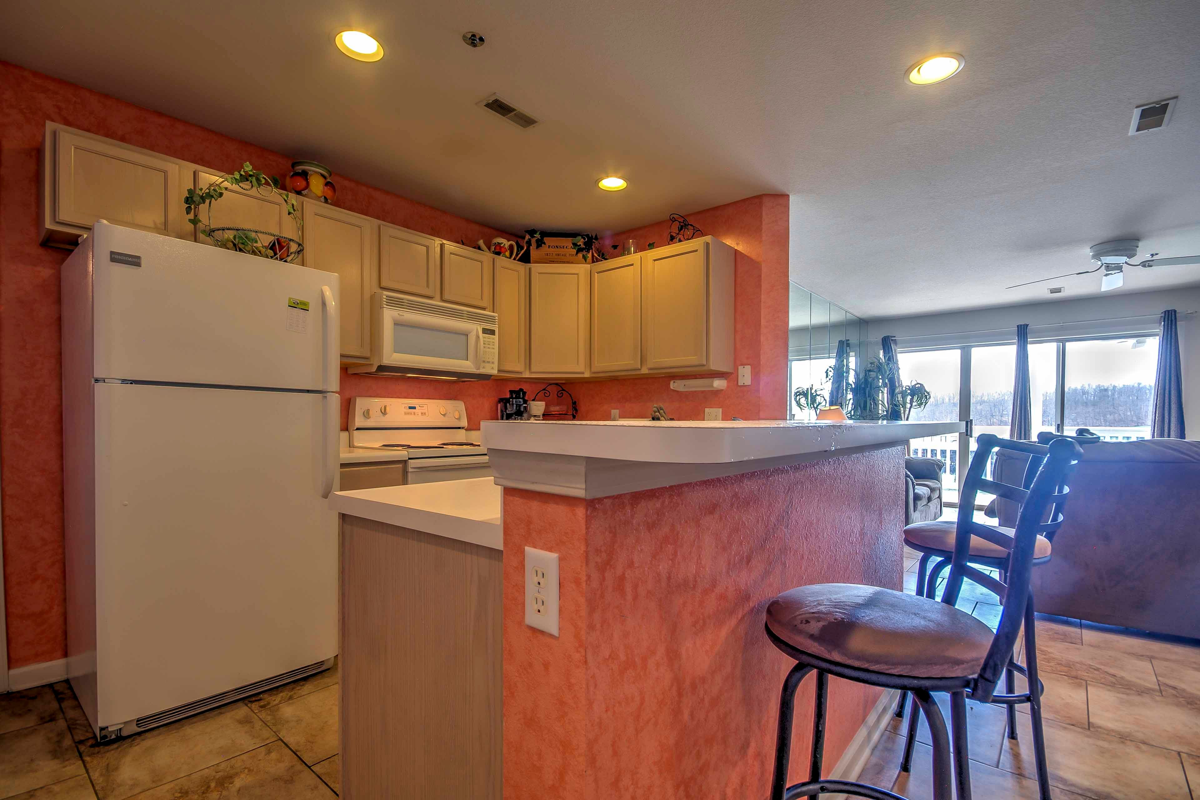 Watch the chef of the group cook delicious meals as you sit at the bartop.