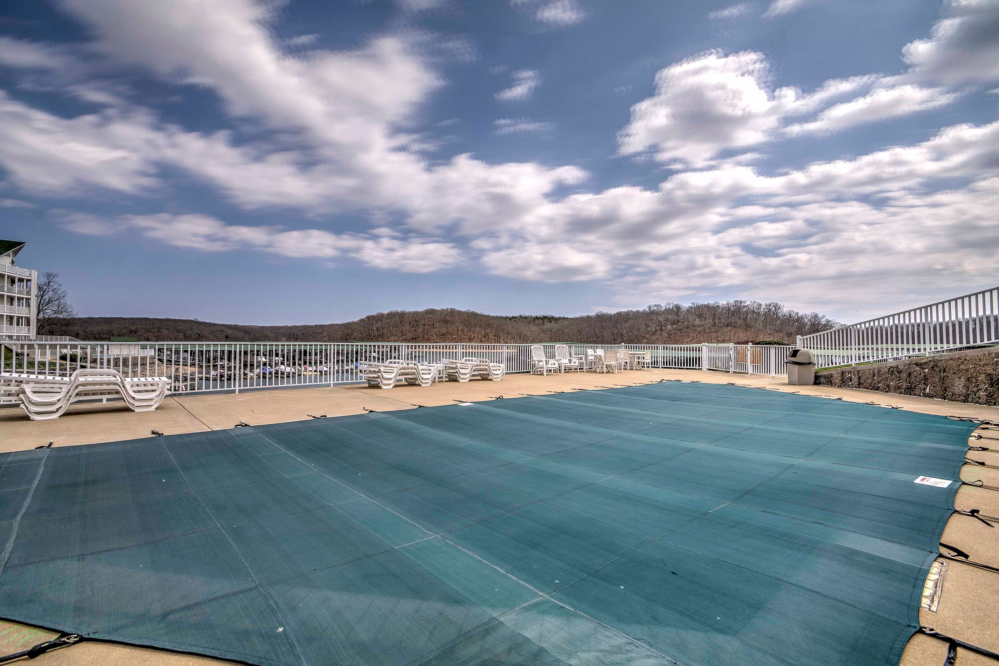 Dive into 3 different outdoor swimming pools for a day spent poolside.