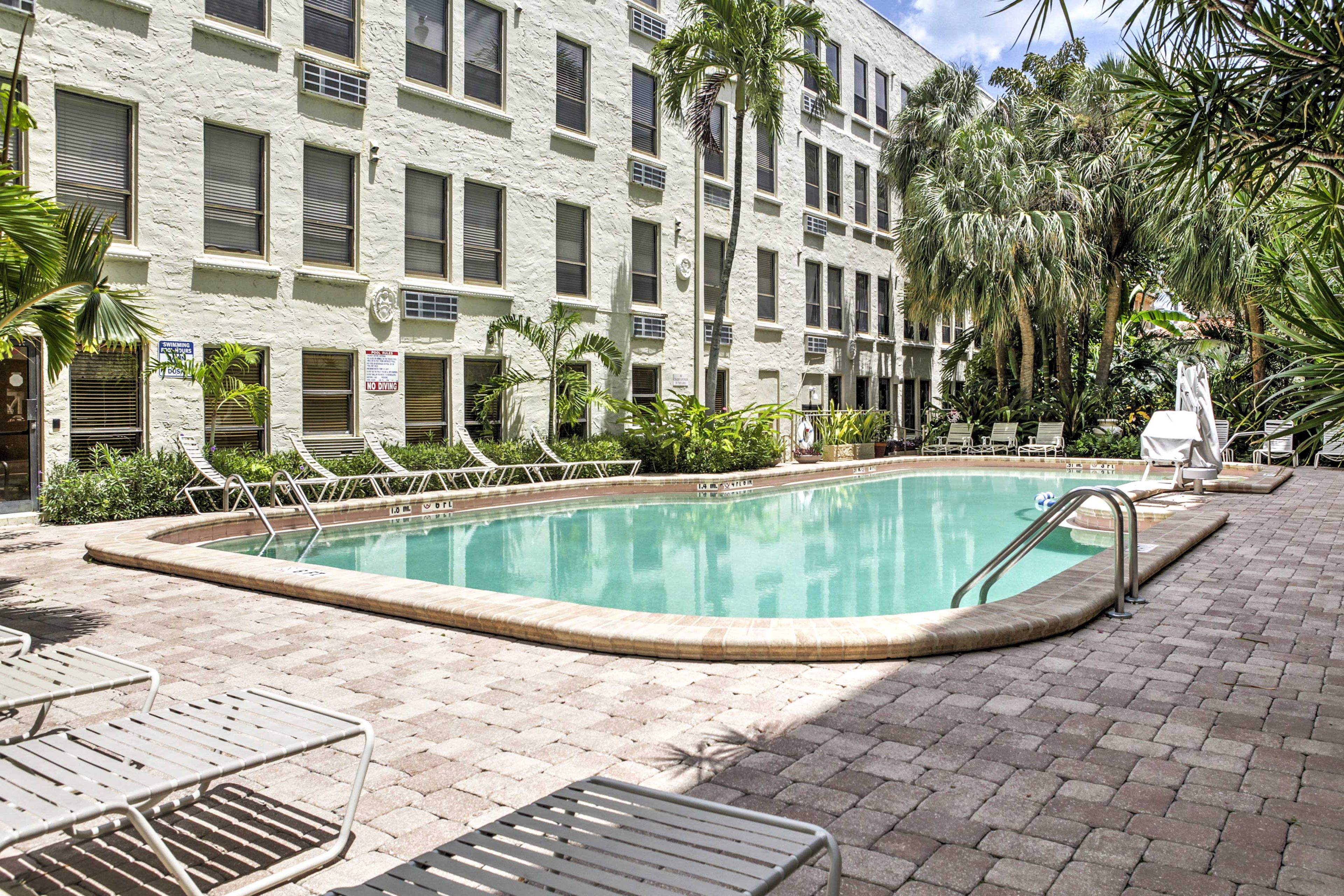 Lounge poolside and catch some sun on the deck surrounding the heated pool.
