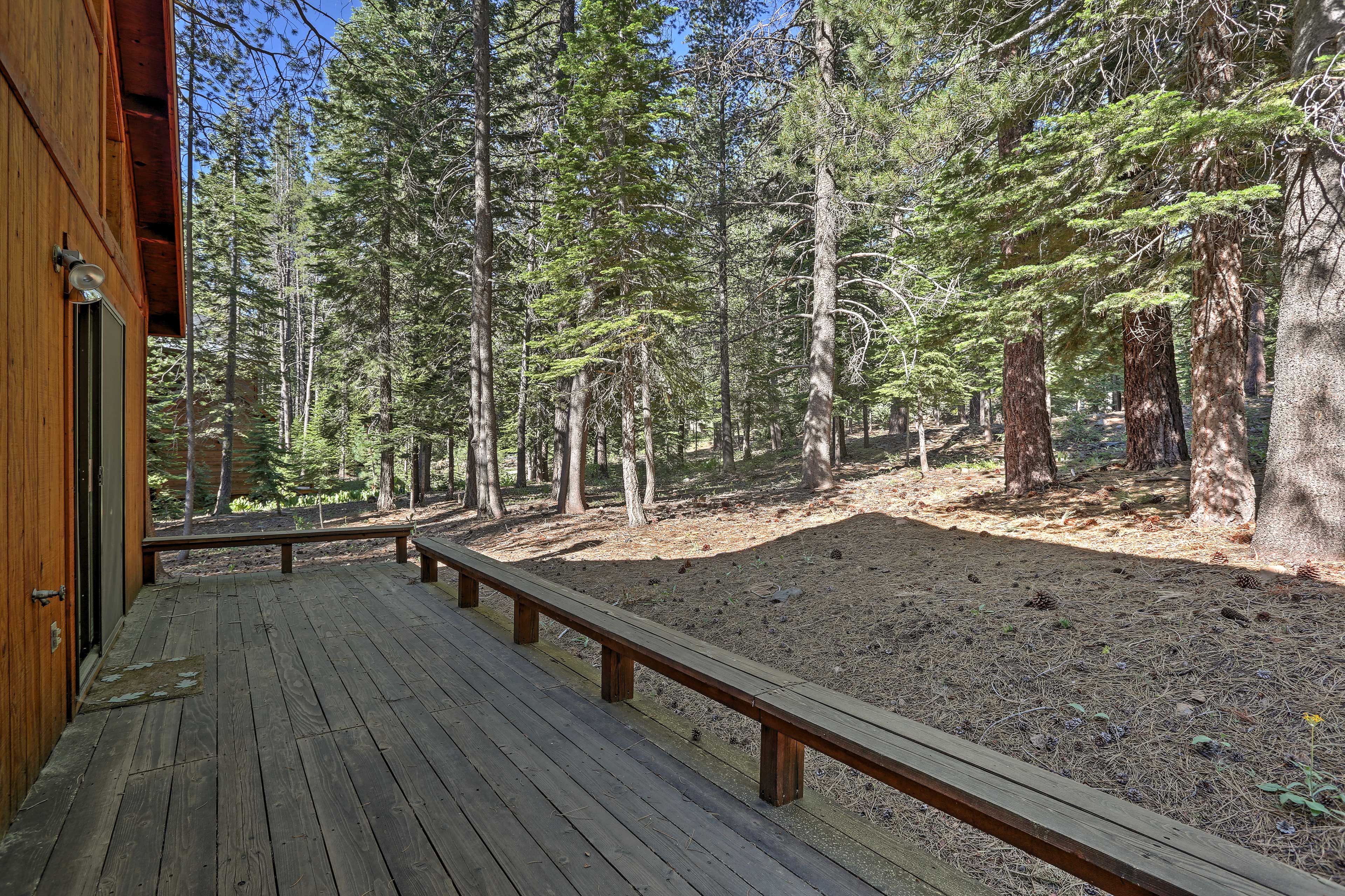 Take in the fresh air from the deck.