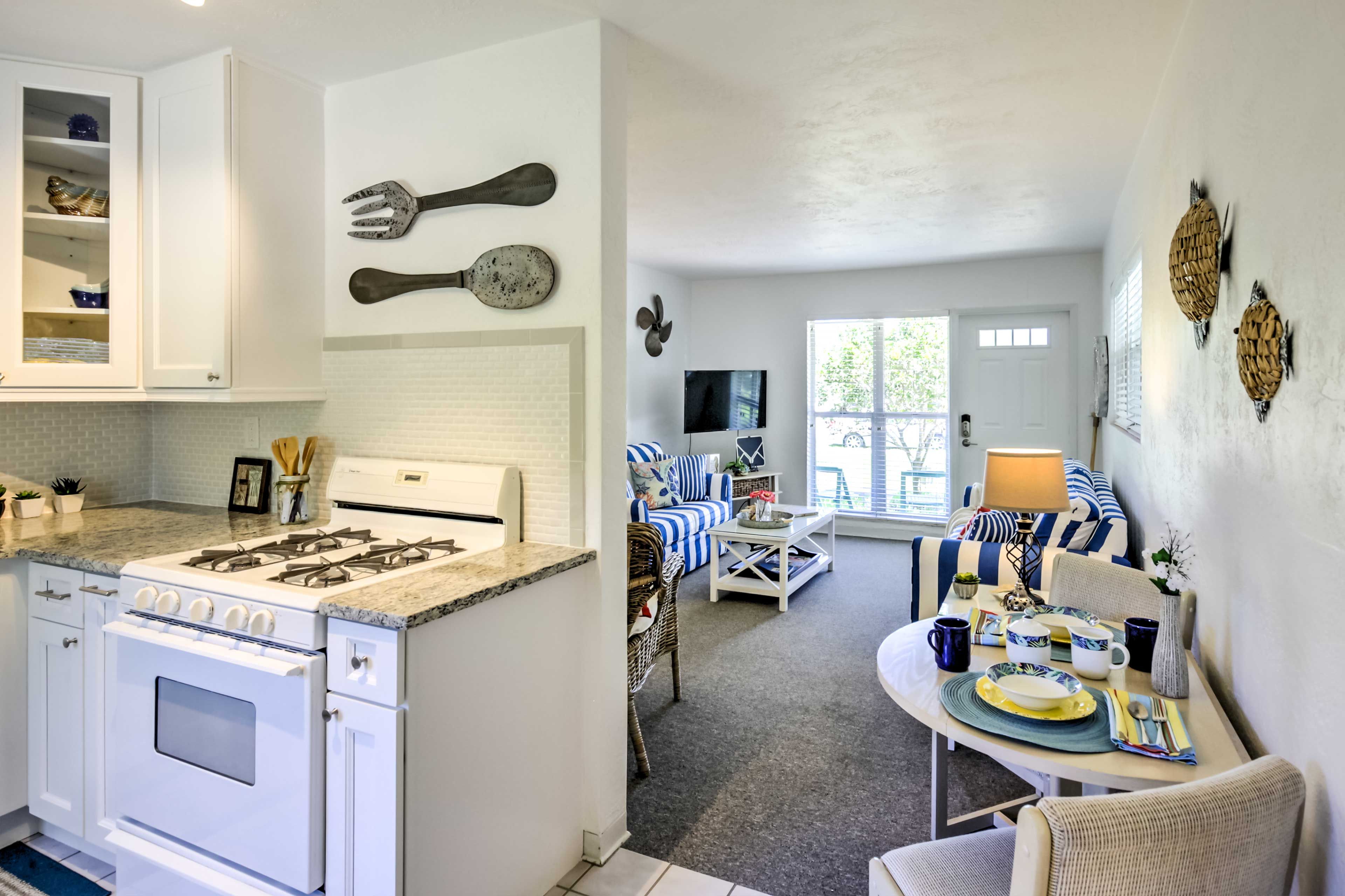 Kitchen & Dining Area | Dishware & Flatware Provided | Cooking Basics