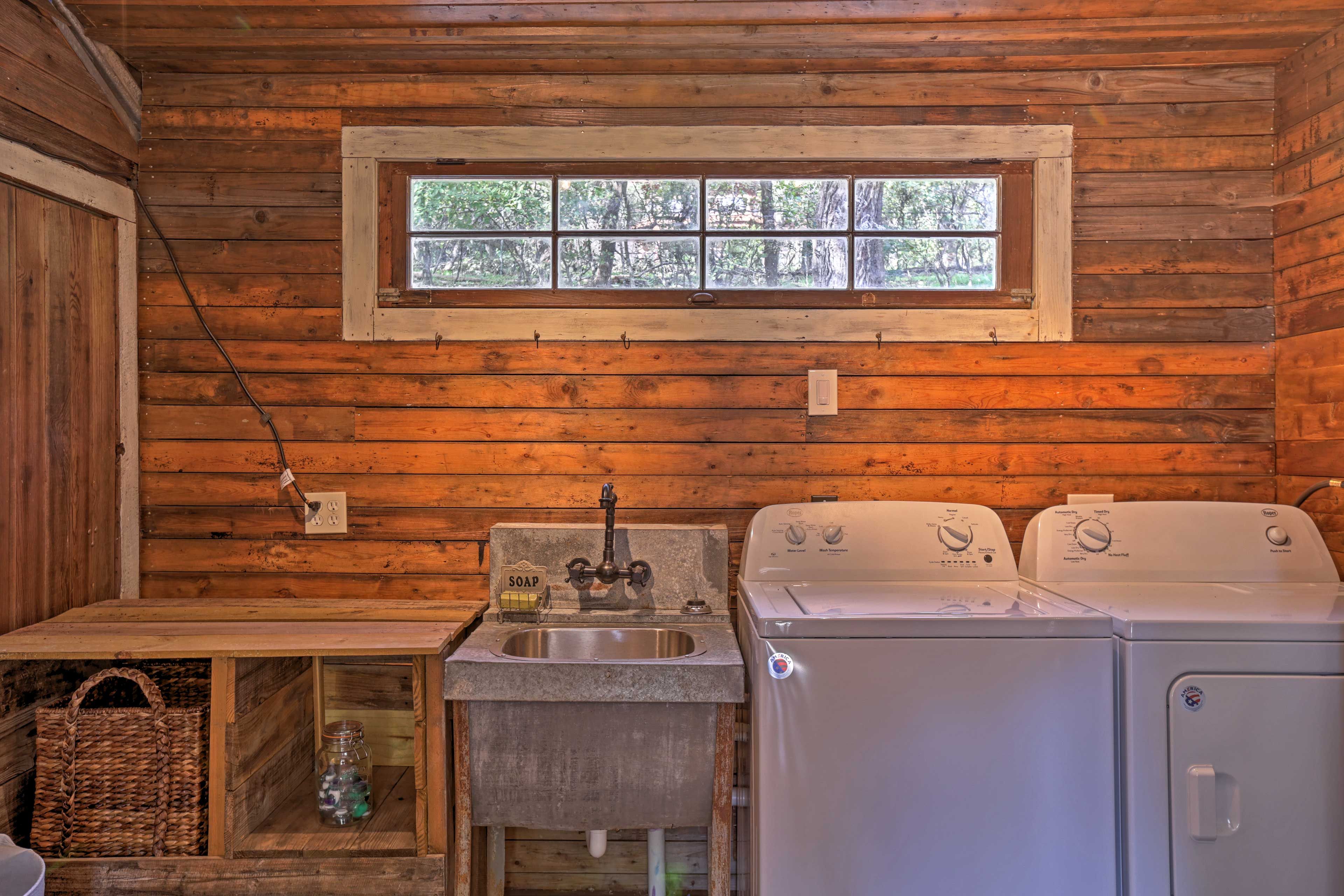 Keep your clothes looking fresh by utilizing the shared on-site laundry room.