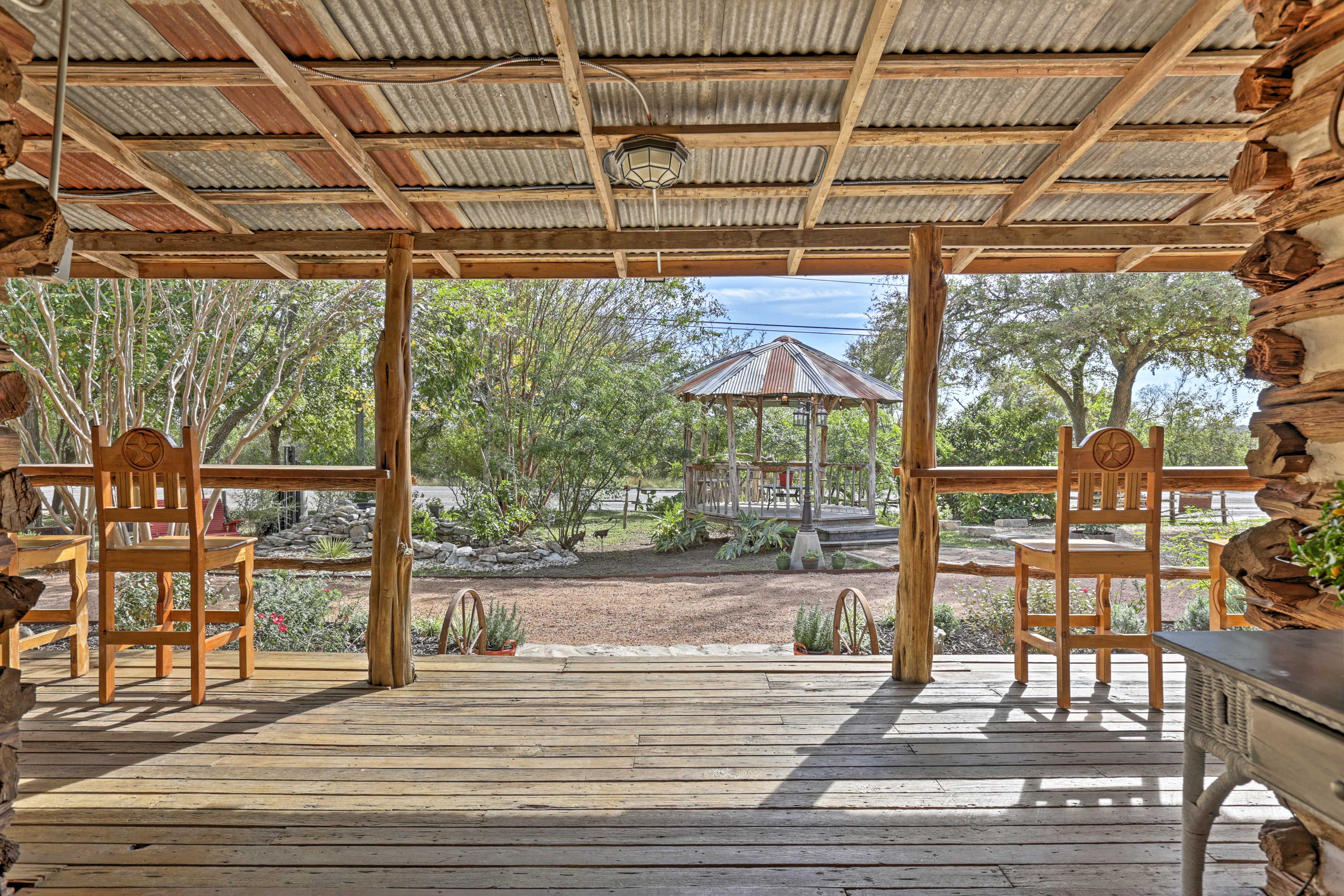 You'll have a view of the historic El Camino Real Route from the front porch!