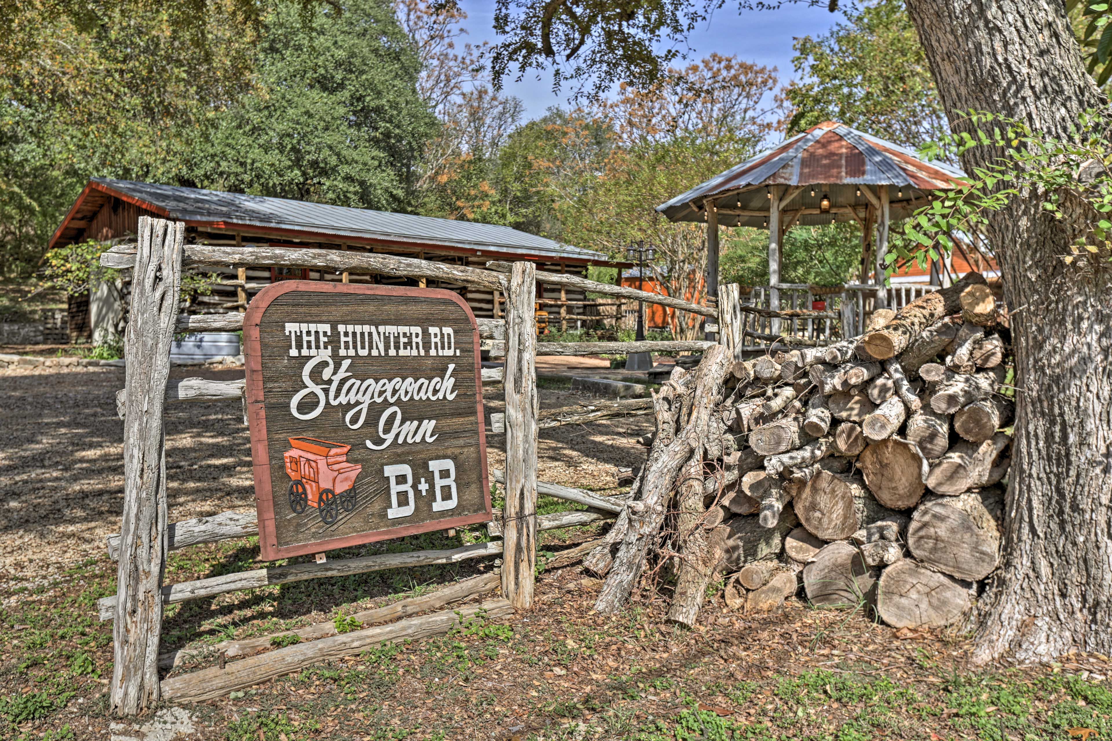 Spend your next romantic rendezvous at the Hunter Road Stagecoach Inn!