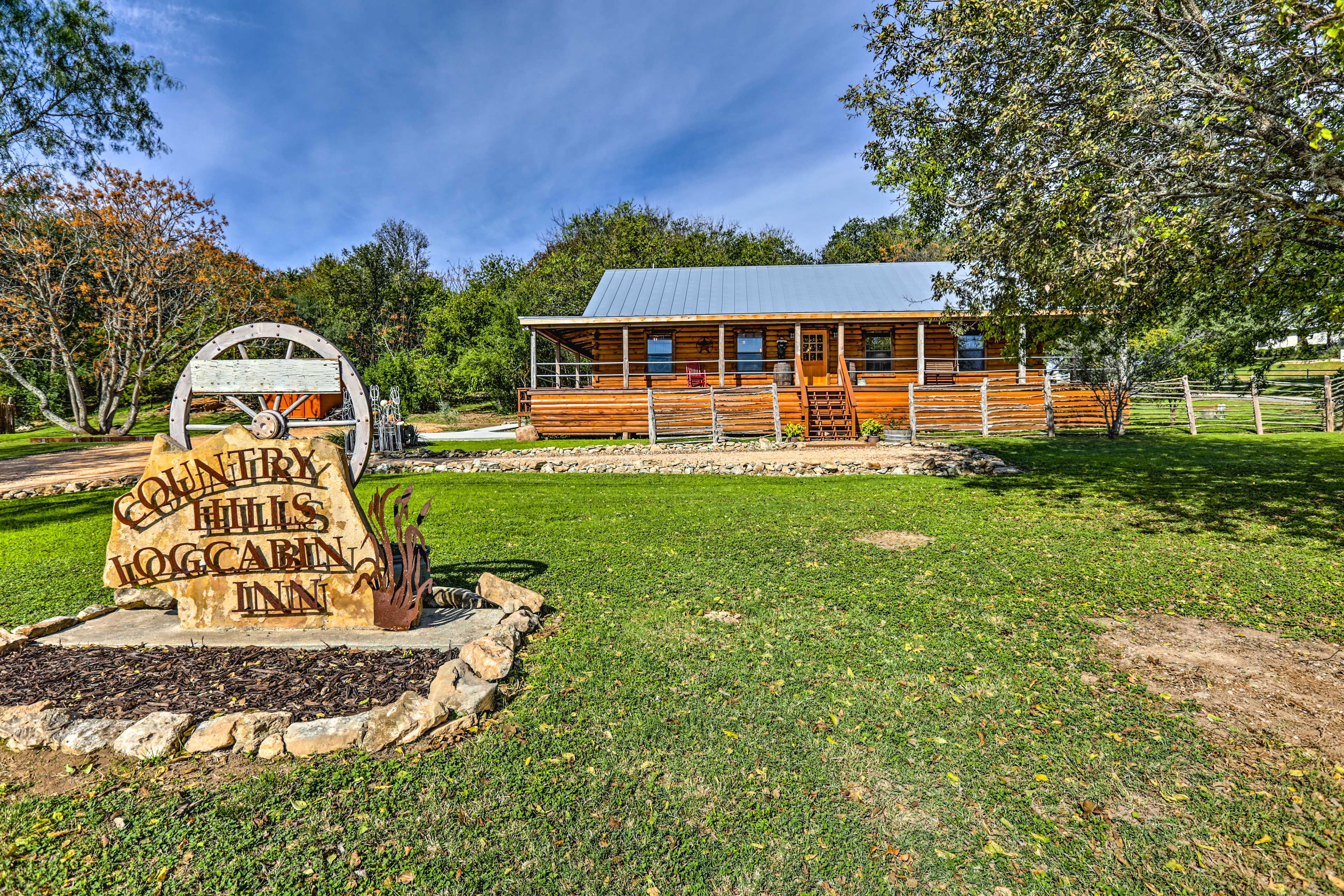 Exterior | 1,600 Sq Ft | Single-Story Home | 'The Log Haus'