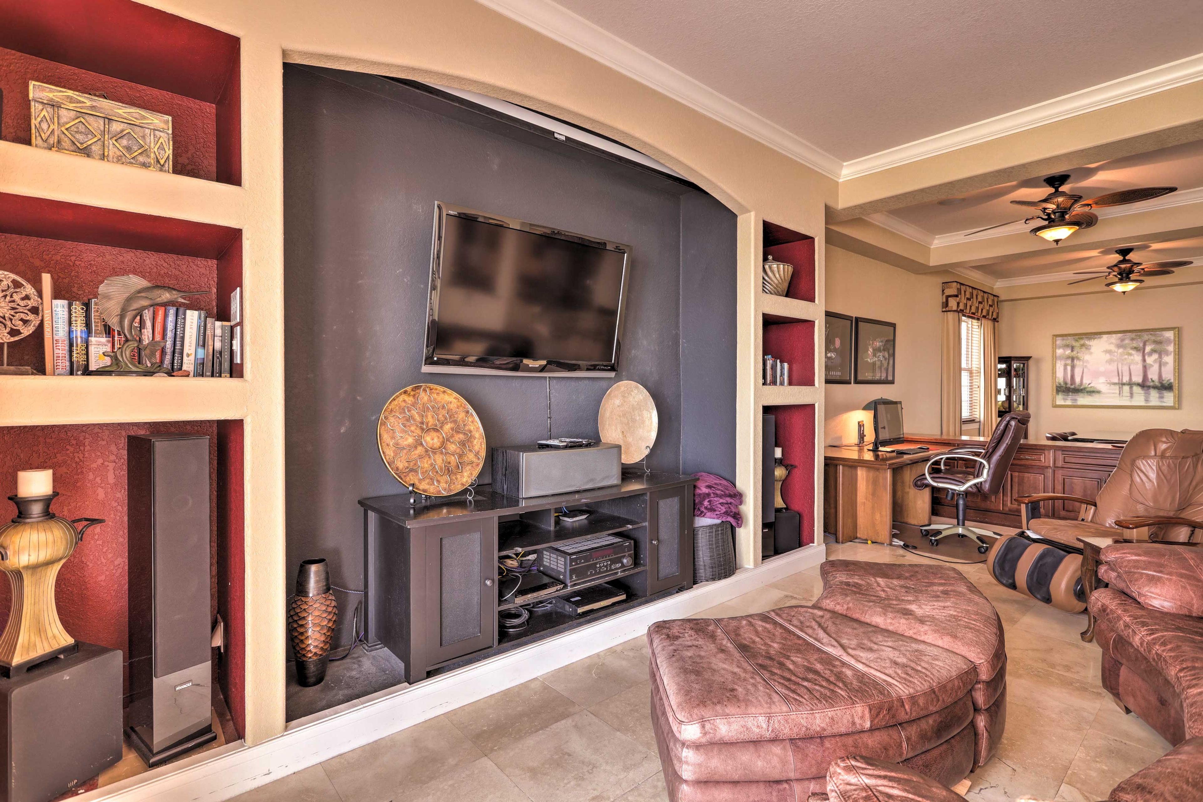 Living Room 2 | Lower Level | Desk | 2 Twin Sleeper Sofas