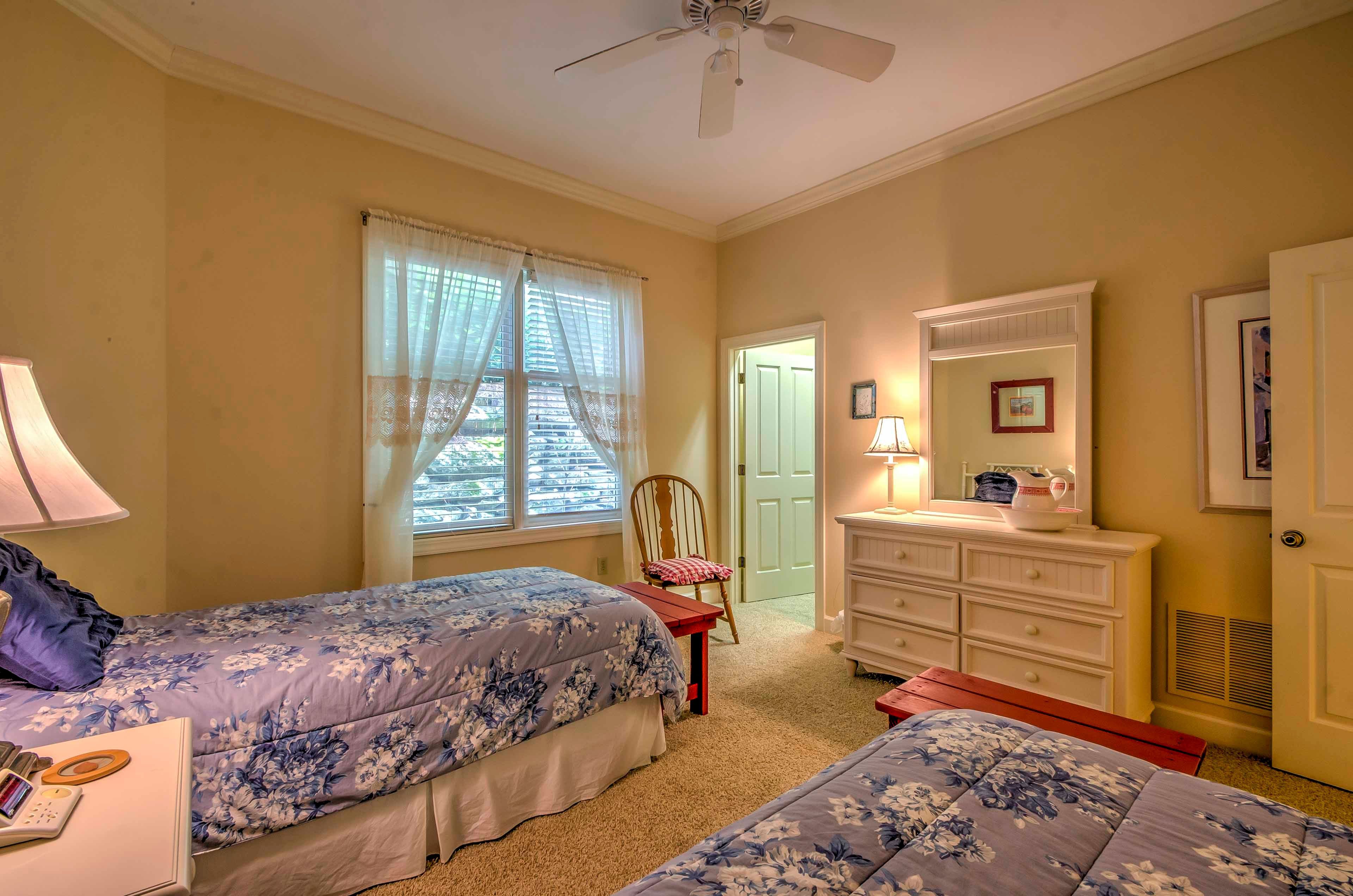 Make yourself at home and unpack in the dresser!