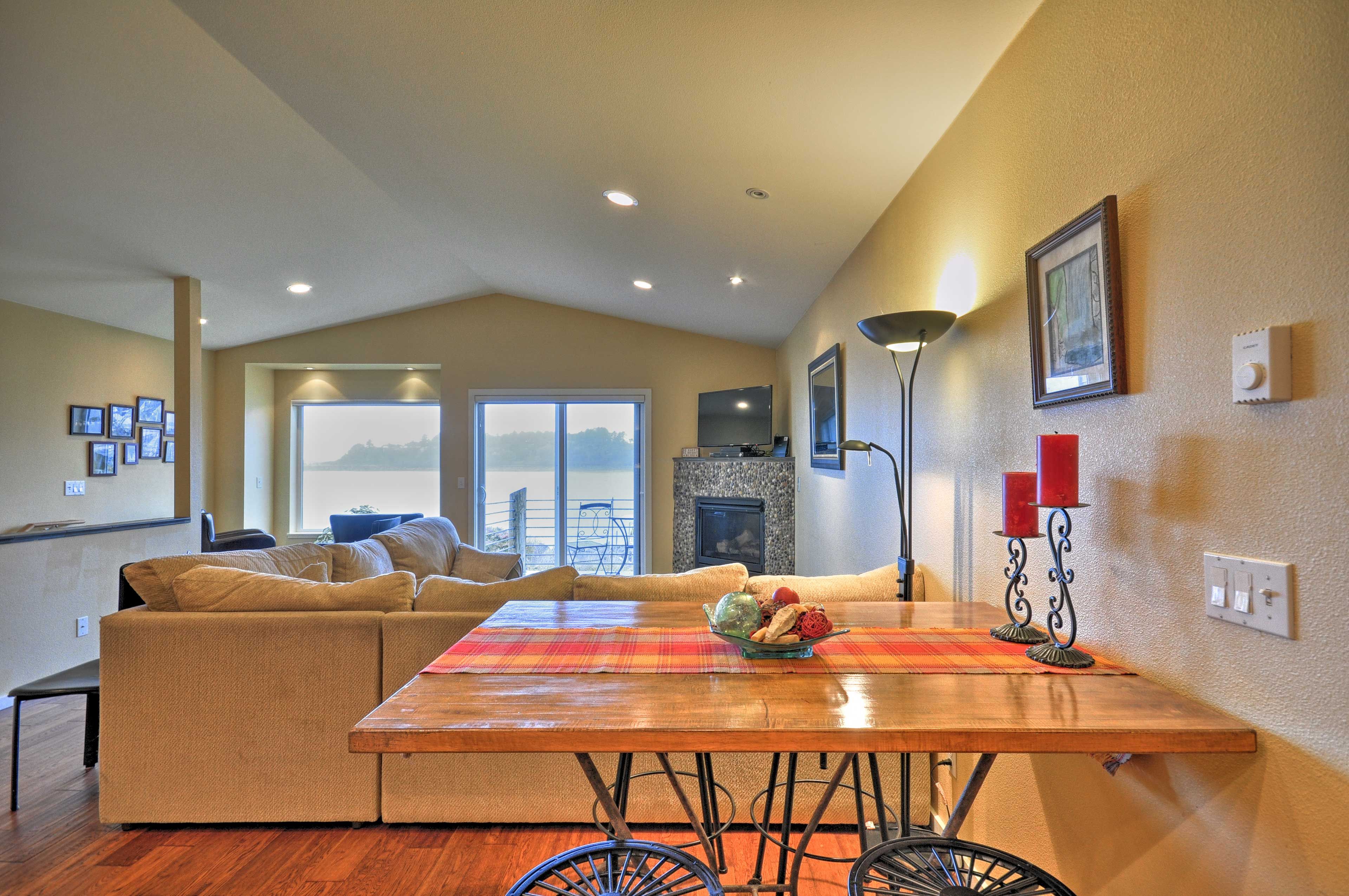 This tastefully appointed townhome offers an open floor plan.