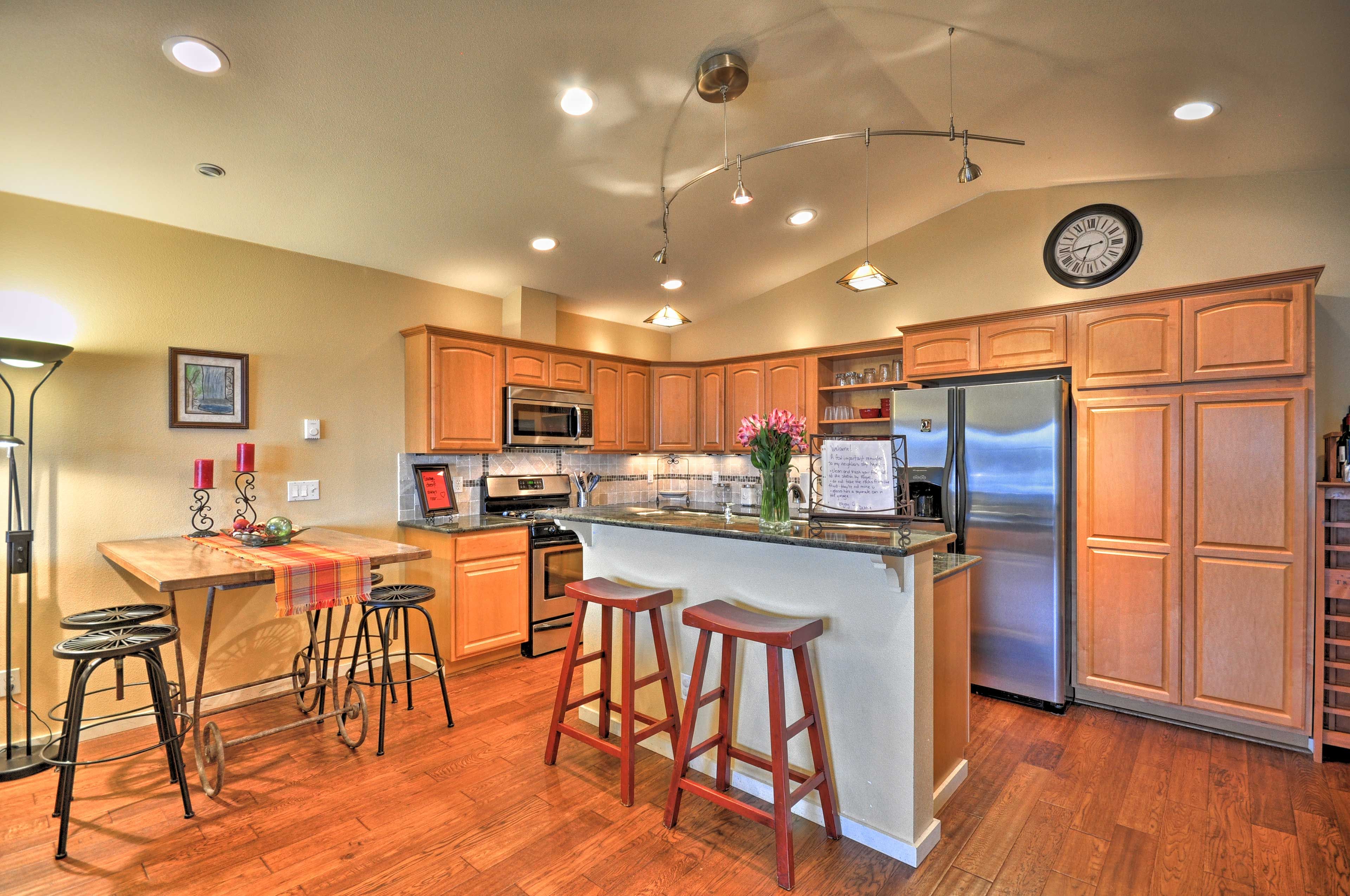 Whip up gourmet feasts throughout your stay.